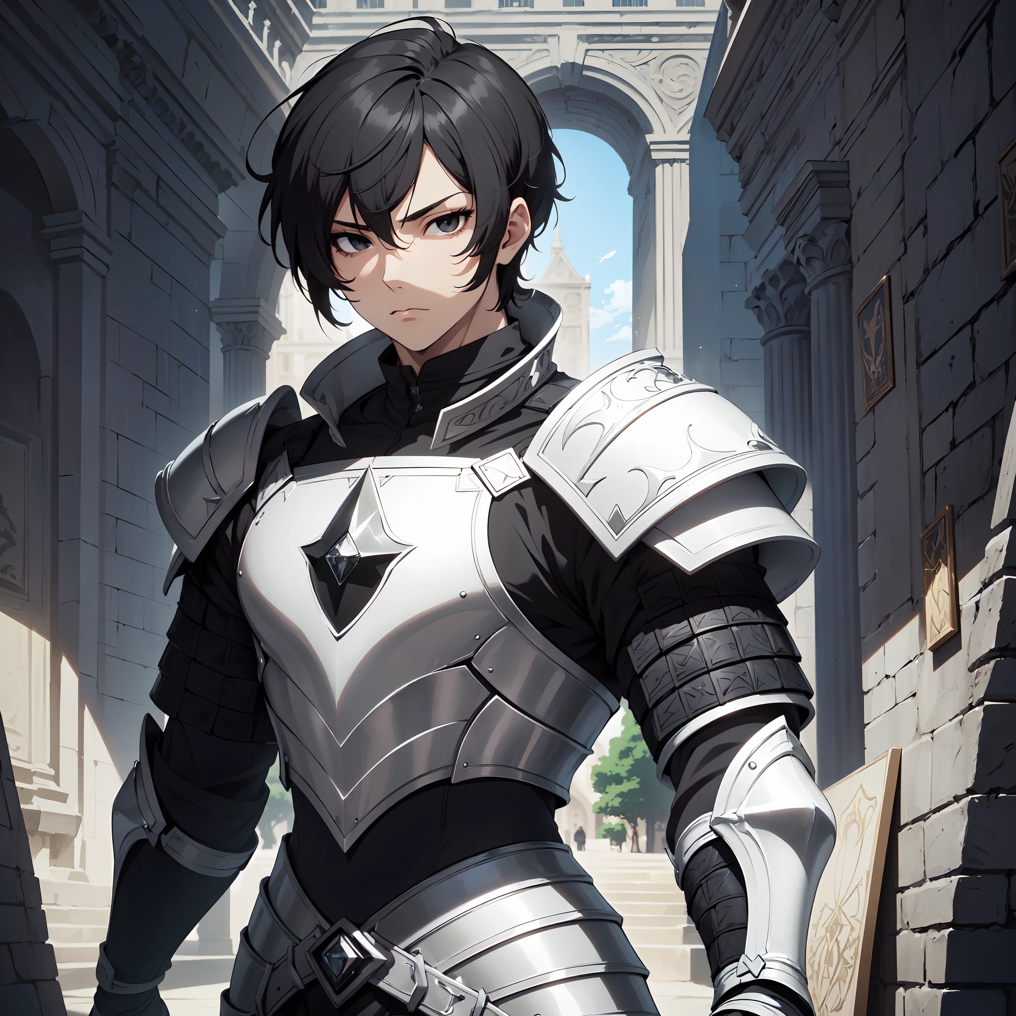 128K Ultra High Definition,
128K Ultra High Quality,
128K Ultra High Resolution,
Best Definition,
Best Quality,
Best Resolution,
Perfectly Detailed,
Perfectly Designed,
Extremely Detailed,
Extremely Designed,
Hyper Detailed,
Hyper Definition,
Hyper Quality,
Hyper Resolution,
Masterpiece,
(((Anime))),
Body Shot,
(((Boy))),
Handsome,
Muscular Body,
(((Black Short Hair))),
(((Black Eyes))),
(((Hyper Detailed & Perfectly Designed White Diamond Armor Plates))),
(((Hyper Detailed & Perfectly Designed Engraving Baron Armor))),
(((Inside Of Medieval Royal Palace Background Scenery))),