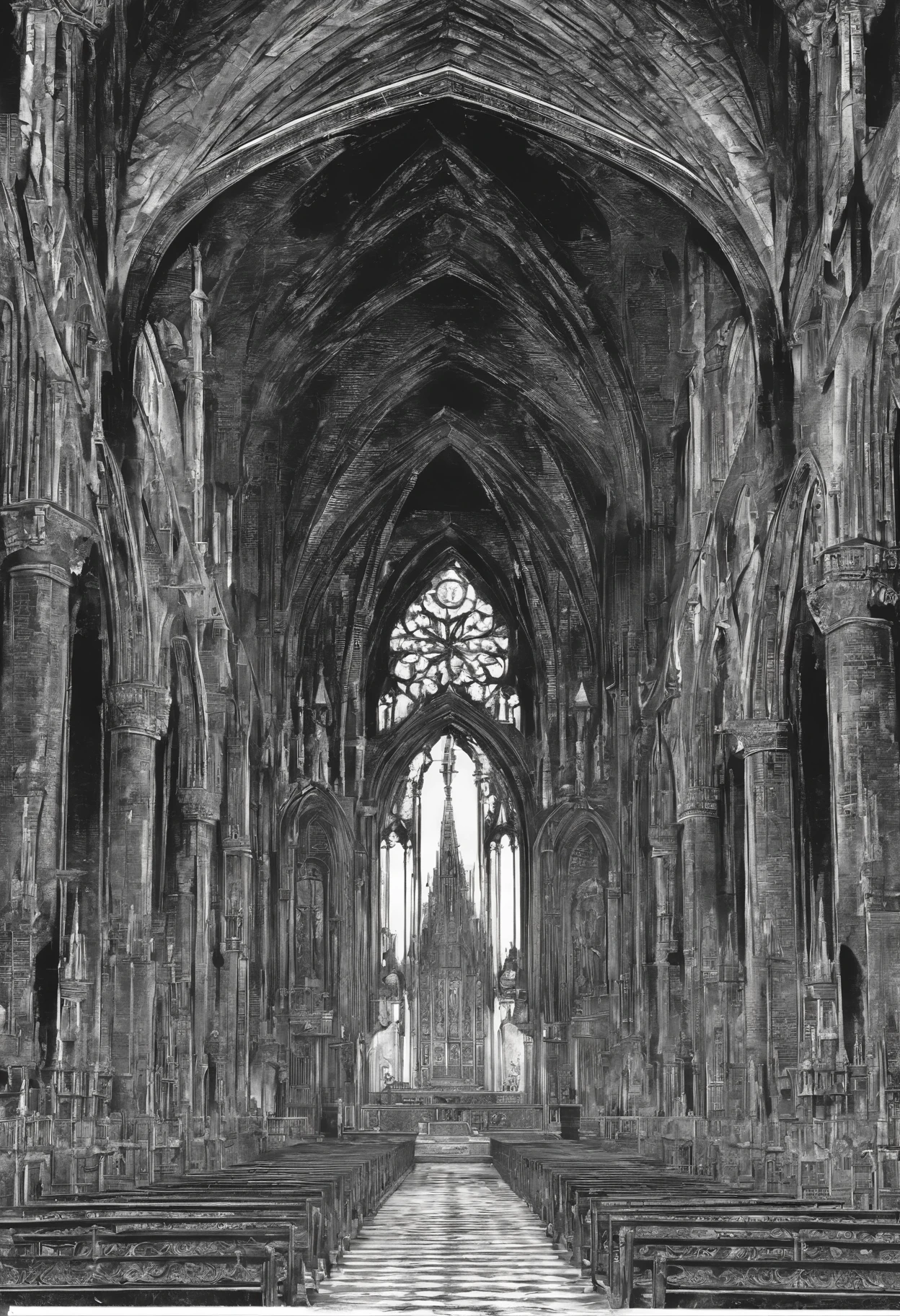 Total destruction
blood
desecration
fall of religion

evil prevails
the church has succumbed
along with its lambs
the landscape smells of sulfur

slow death
incessant pain
total doom
announced end

the enemy's servants
remain standing
they own the world
domination is perpetuated