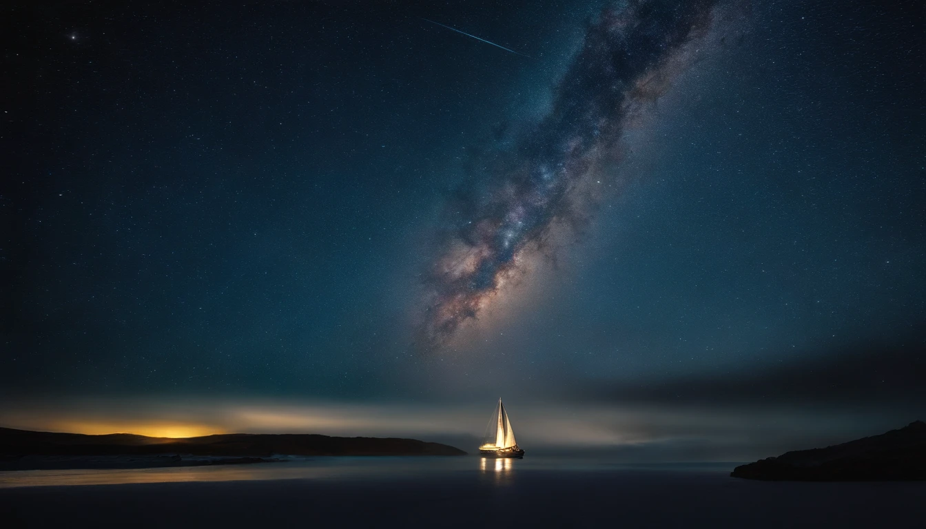 huge planet, the night, hight resolution、Impressive Milky Way:1.9、sand beach、Vast blue ocean、Blue Waves、Crystal clear ripples、Blue glacier、lightning bolt:1.9、Protoplanets、pure beauty、Sail ships
