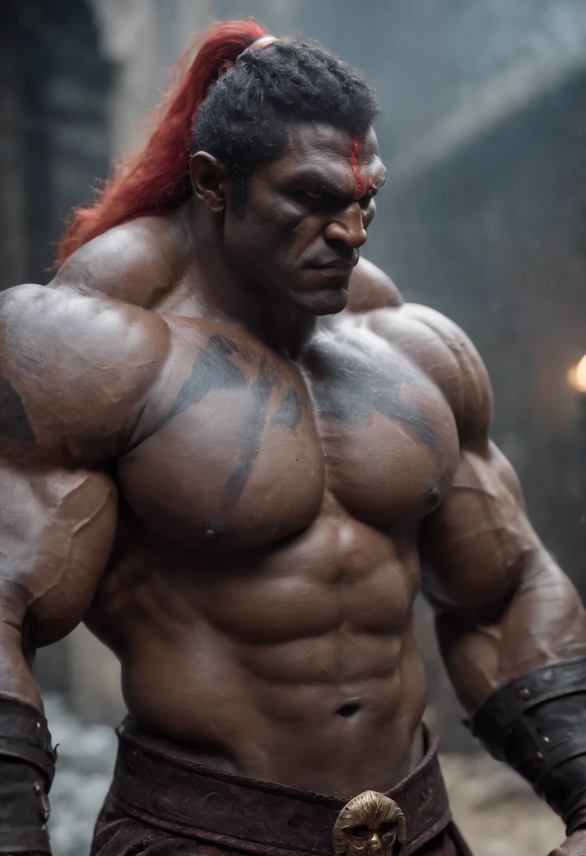 Ganondorf as a muscular bodybuilder (scar:1.4)