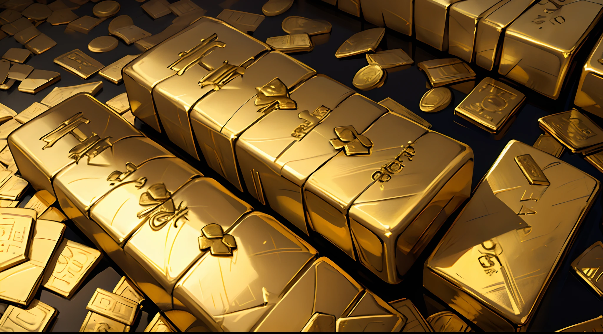 Gold Bars, Mansa Musa, Treasure, Cartoon