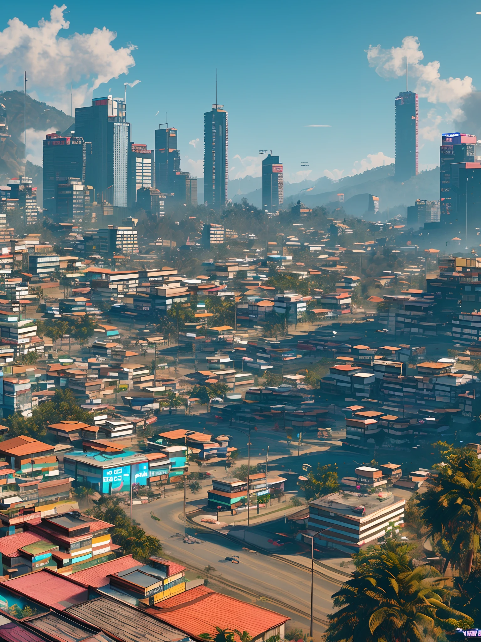 Tegucigalpa cyberpunk 2050