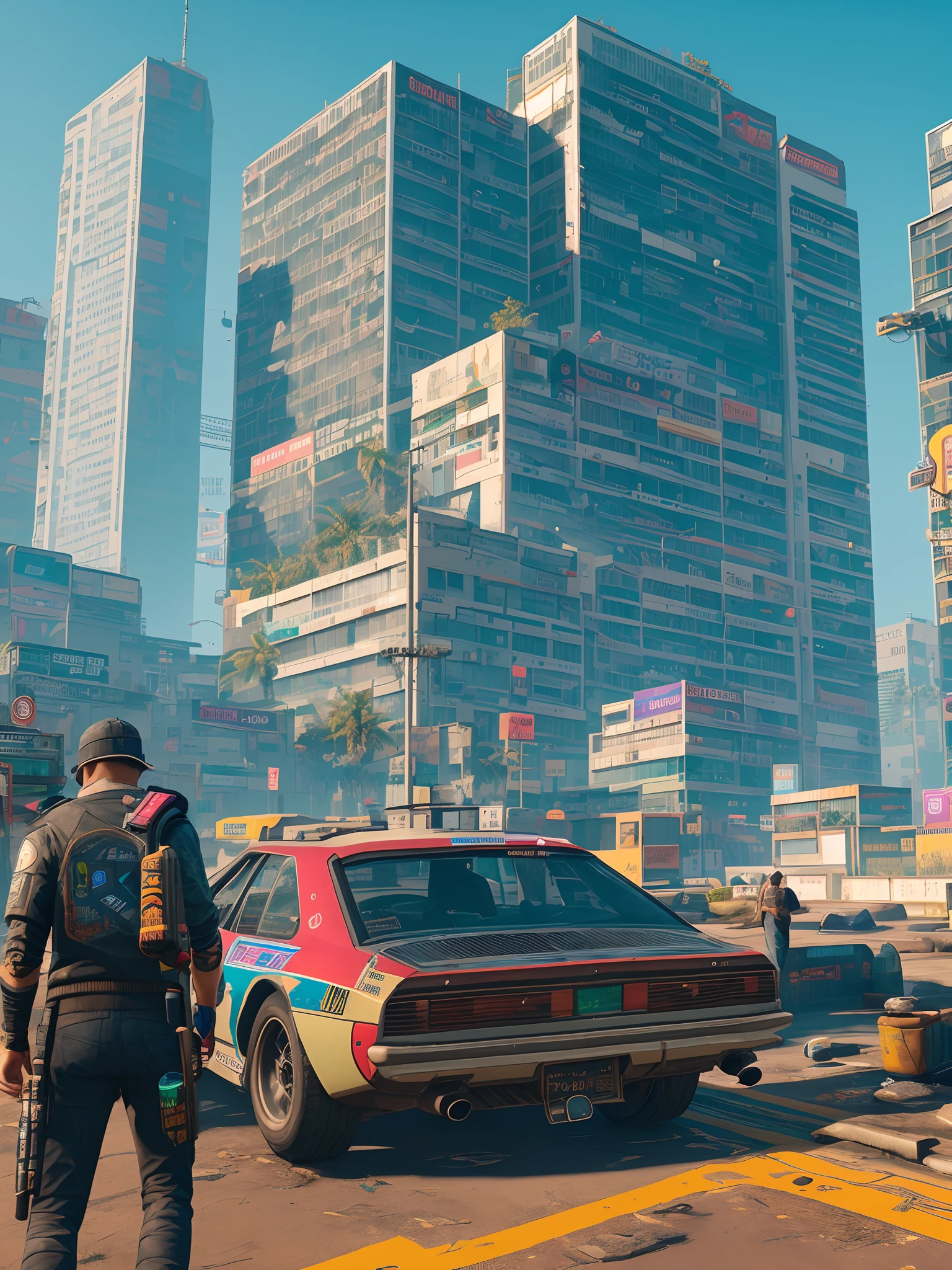 Tegucigalpa cyberpunk 2050