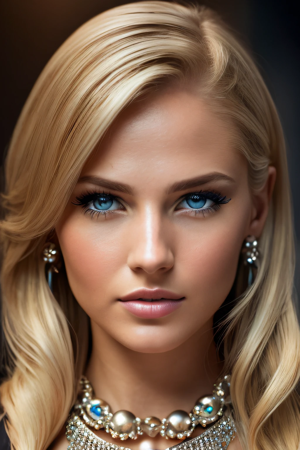 Slender, young, short blonde hair, blue eyes, in office board rrom with desk, dressed with business clothes, natural skin texture, 24mm, 8K textures, soft cinematic light, RAW photography, photorealistic, photorealistic, hyperrealistic, complex, elegant, highly detailed, sharp focus, (((cinematic look))), calm Tone, Insane Detail, Complex Detail, Ultra Detail, High Contrast, Soft Cinematic Light, Dim Colors, Exposure Blending, HDR, Faded, Cold, Waist Thin, Well-Proportioned, (8k, Top Quality, Hi-Res: 1.1), (Realistic, Hyperrrealistic, Photorealistic: 1.1), Twin Tails, Blonde Hair, Bangs, Long Hair, Necklace, Earrings, Lips, Eye Shadow, Jewelry, Spaghetti Straps, Detail, High Contrast, srfc, stunning complex full color, spectacular character composition, sharp focus, natural light, sub-surface scatter
