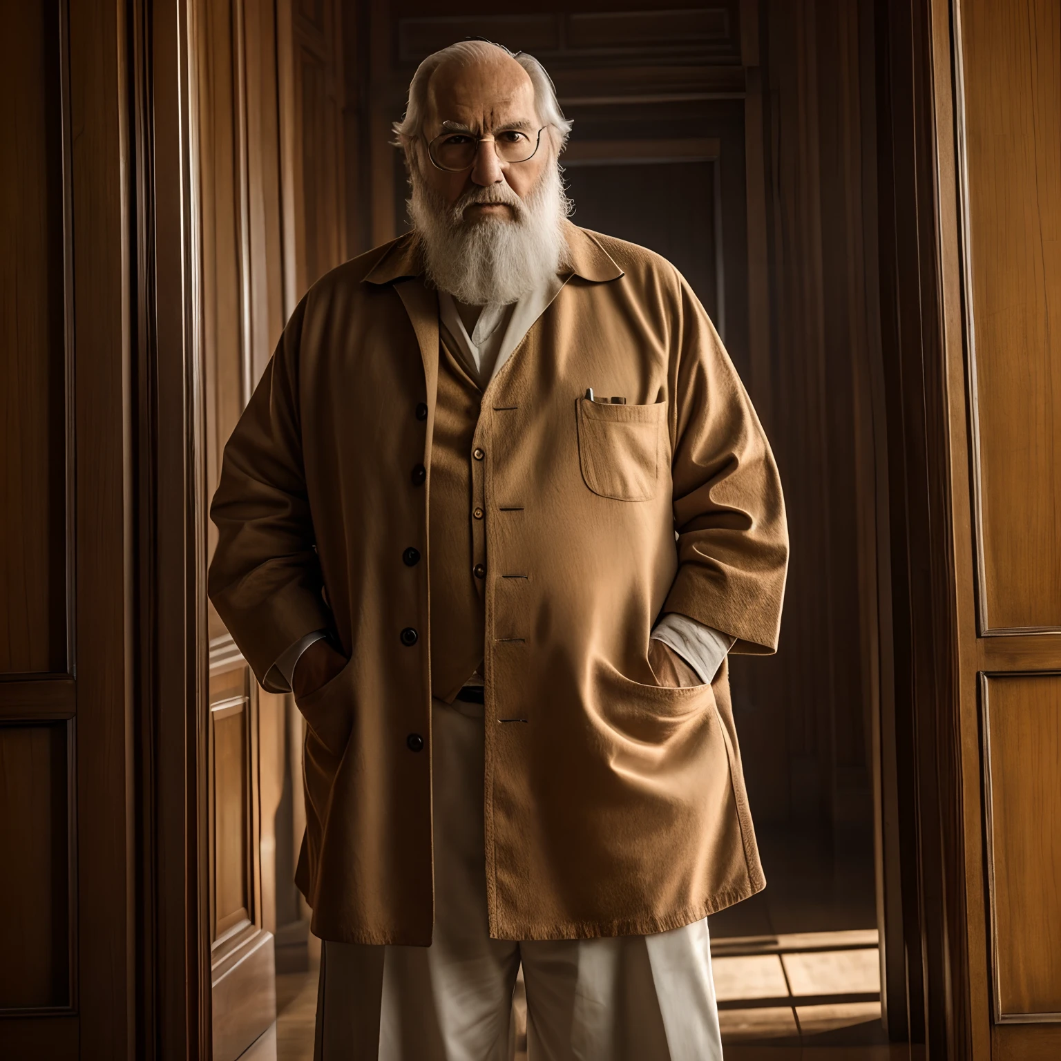 El maestro Roshi como persona real, cuerpo completo, 8k, Cinematographer