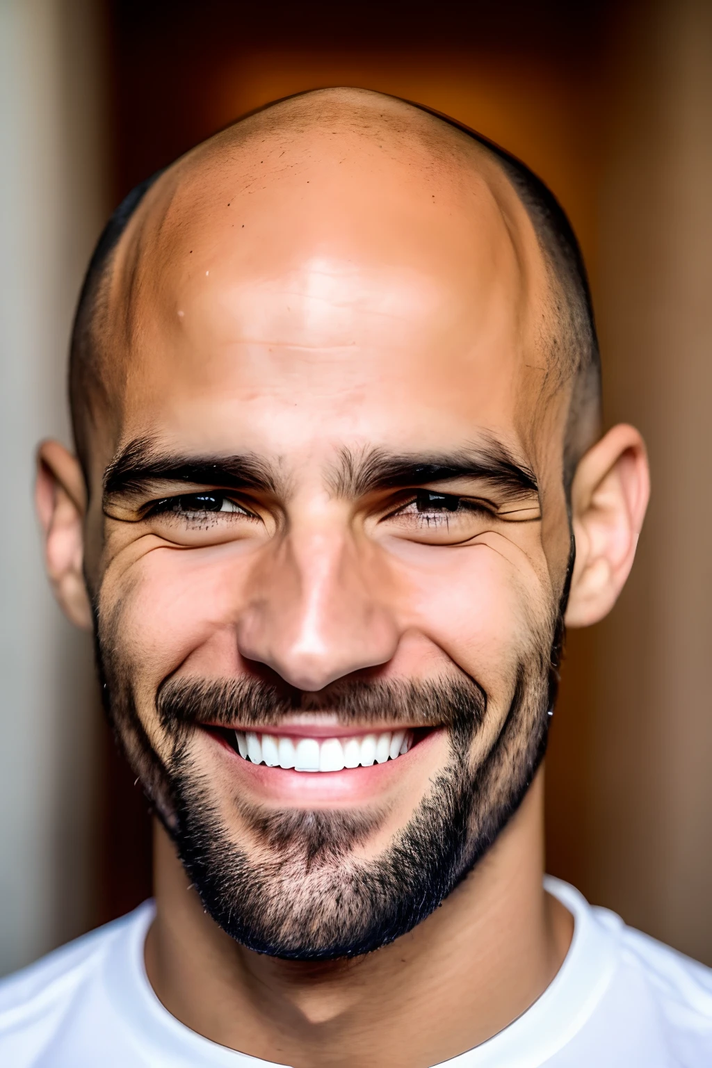 homem adulto, cabelo curto, corpo inteiro, pelado de costas, camera de baixo pra cima, ele esta sorrindo