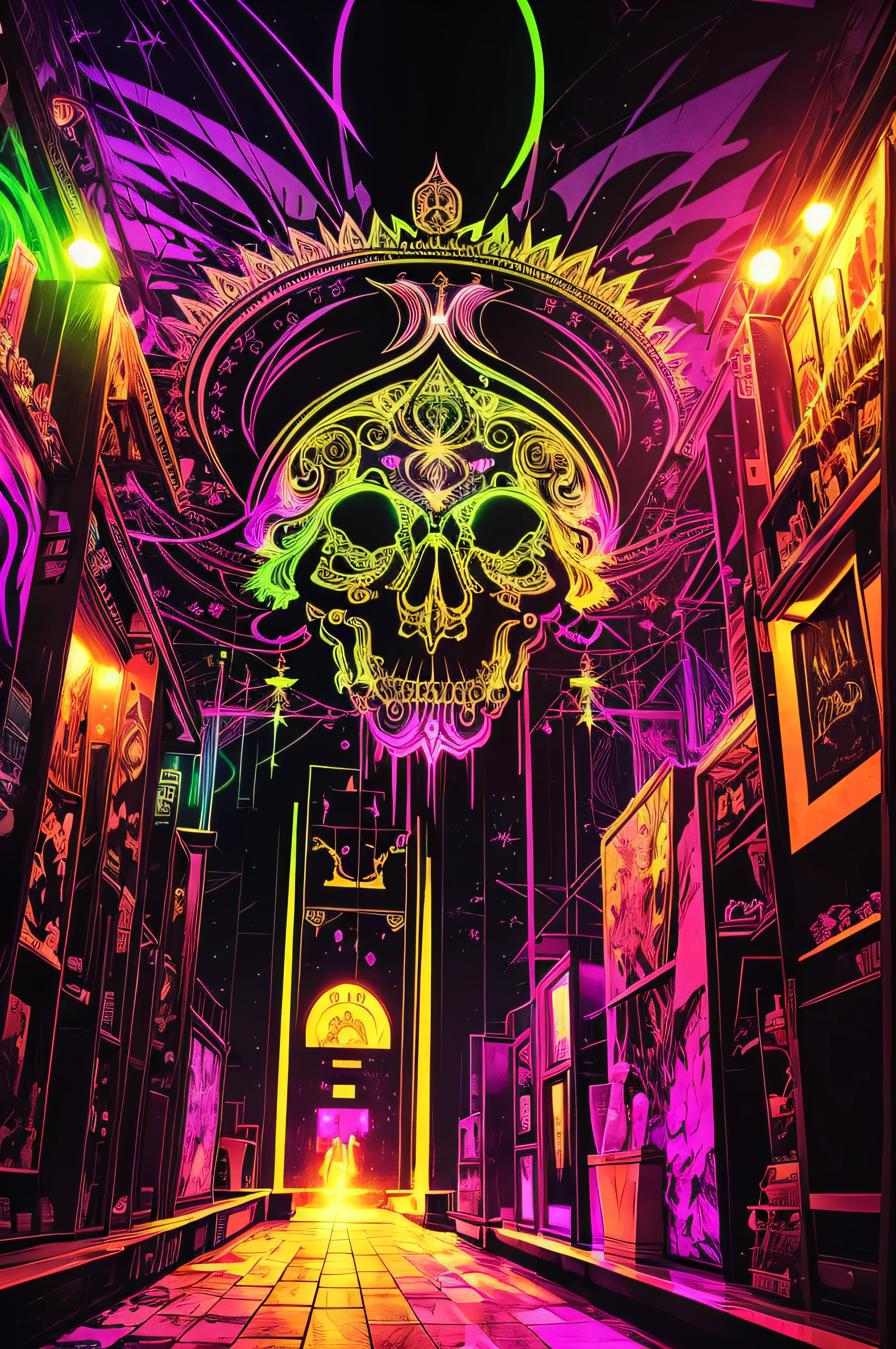 blacklight art, masterpiece, super high detail