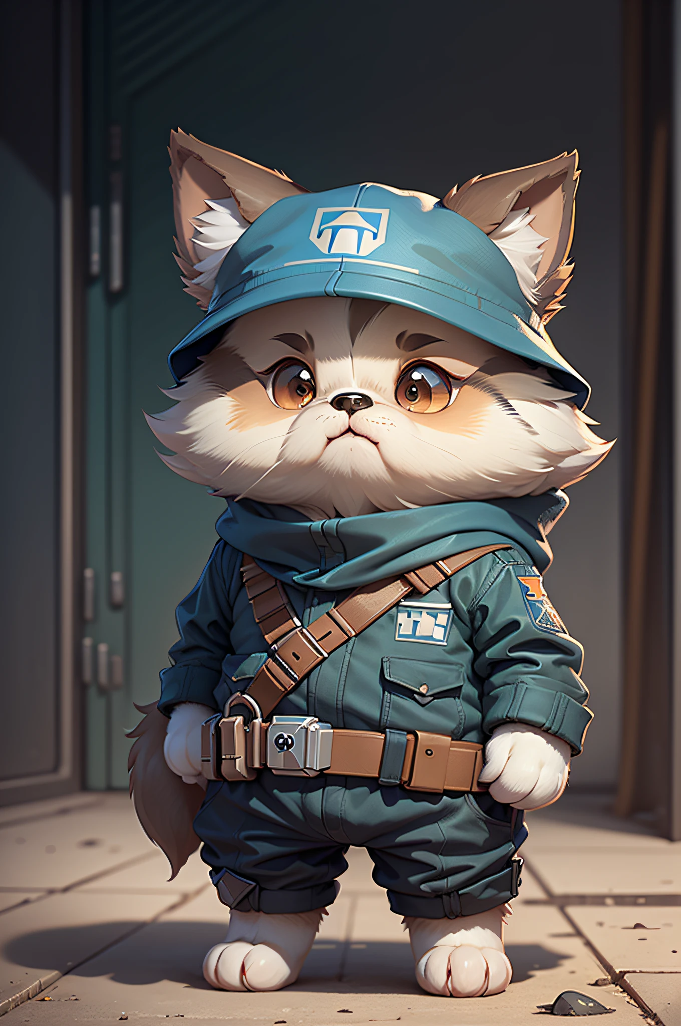 C4tt4stic,Cute Star Wars Imperial Army soldier cartoon、Breed Collie(The specifics of the appearance of the collie dog)
