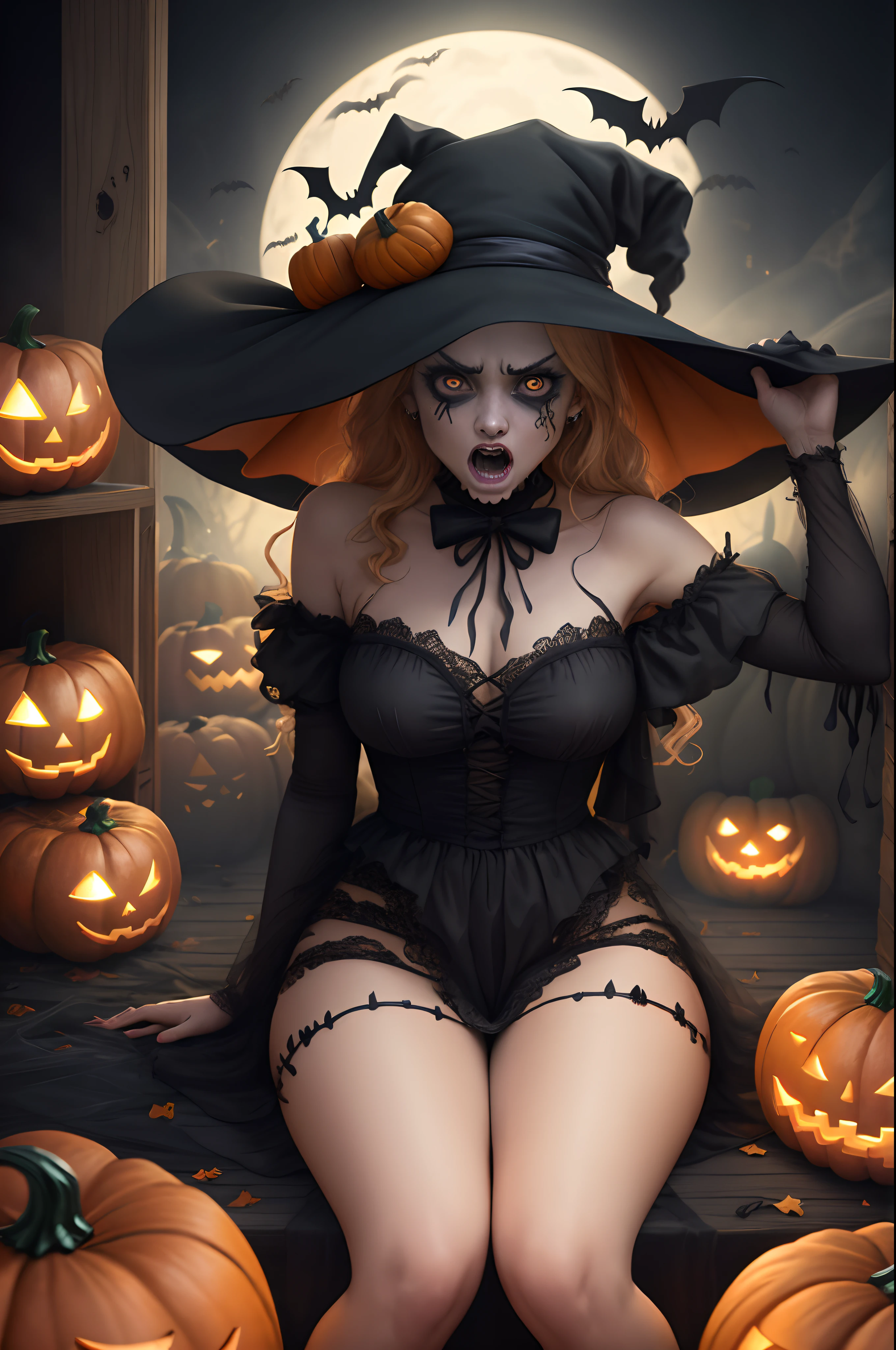 Very scary hyper realistic Halloween 4k