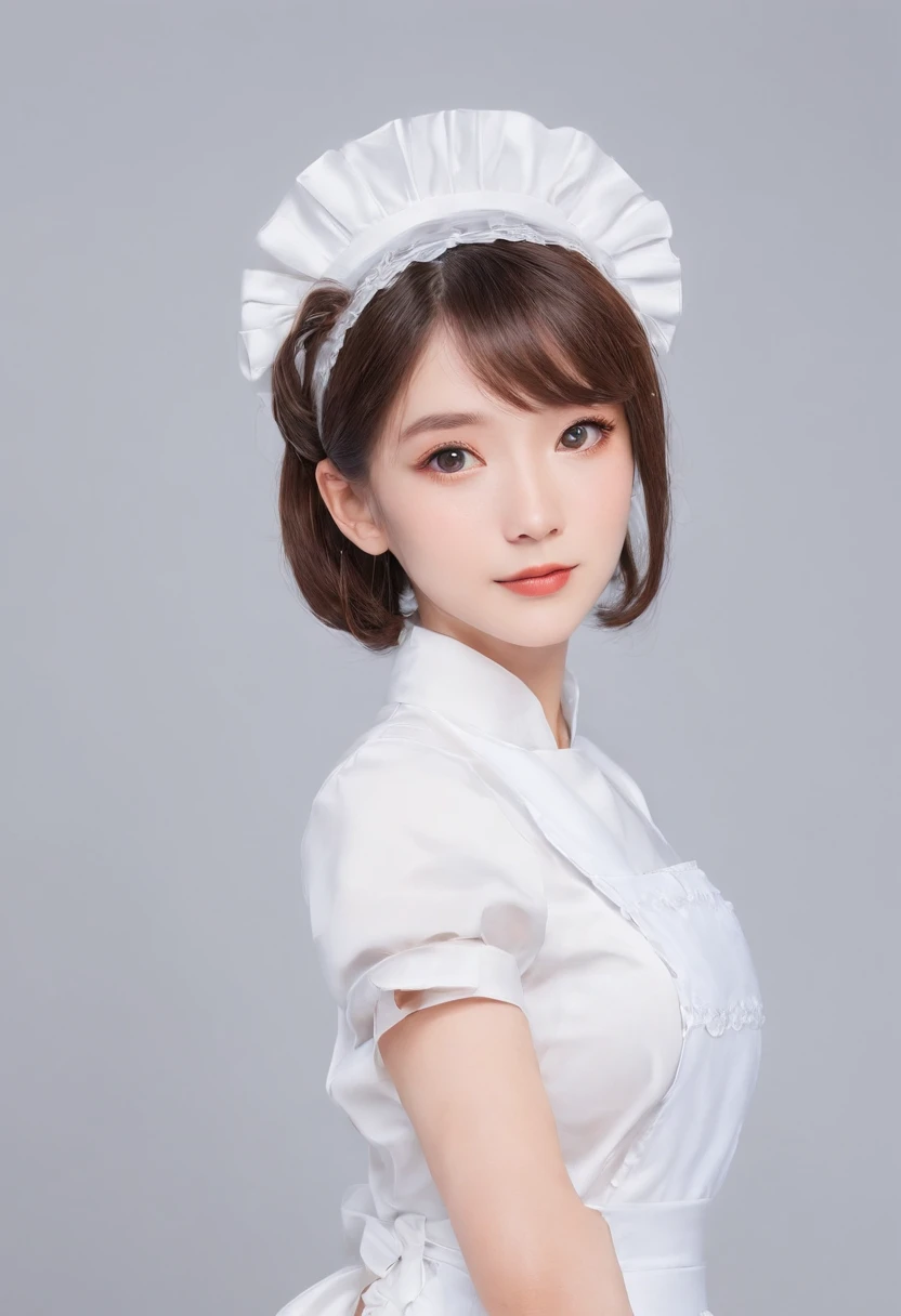 maid clothes,Take your eyes off,Pensive expression,bobhair