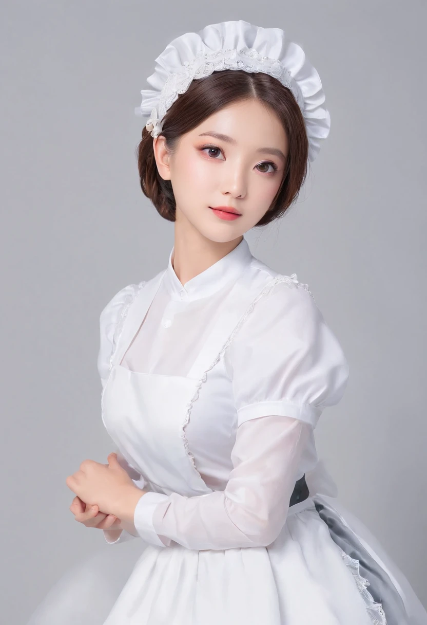 maid clothes,Take your eyes off,Pensive expression,bobhair
