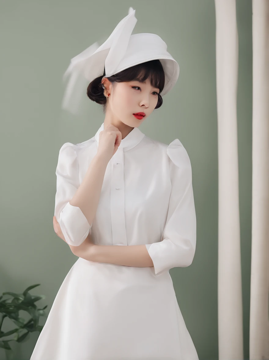 maid clothes,Take your eyes off,Pensive expression,bobhair