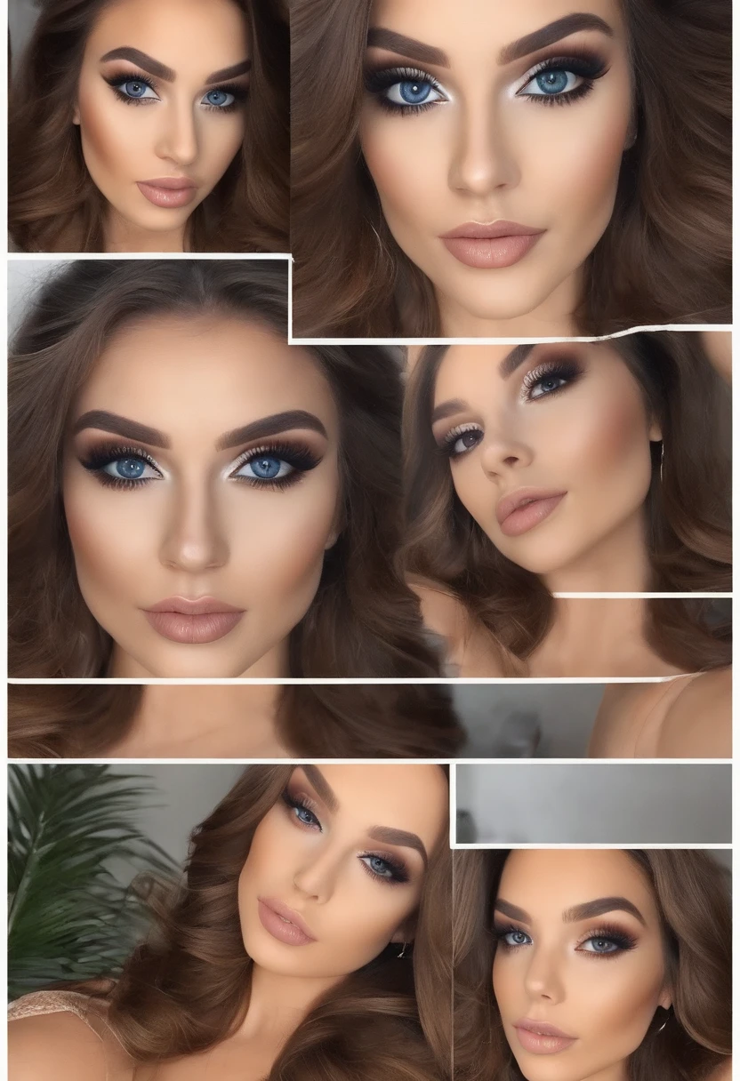 Arafed Mujer totalmente , Chica sexy con ojos azules, ultra realista, meticulosamente detallado, Retrato Sophie Mudd, cabello rubio y ojos grandes, selfie de una mujer joven, Ojos del dormitorio, Mandy Muse , sin maquillaje, Maquillaje natural, staring directly into camera, cara con artgram, maquillaje sutil, Impresionante foto de cuerpo completo arrodillado en la cama, En el dormitorio, Medium to small size bust  hot