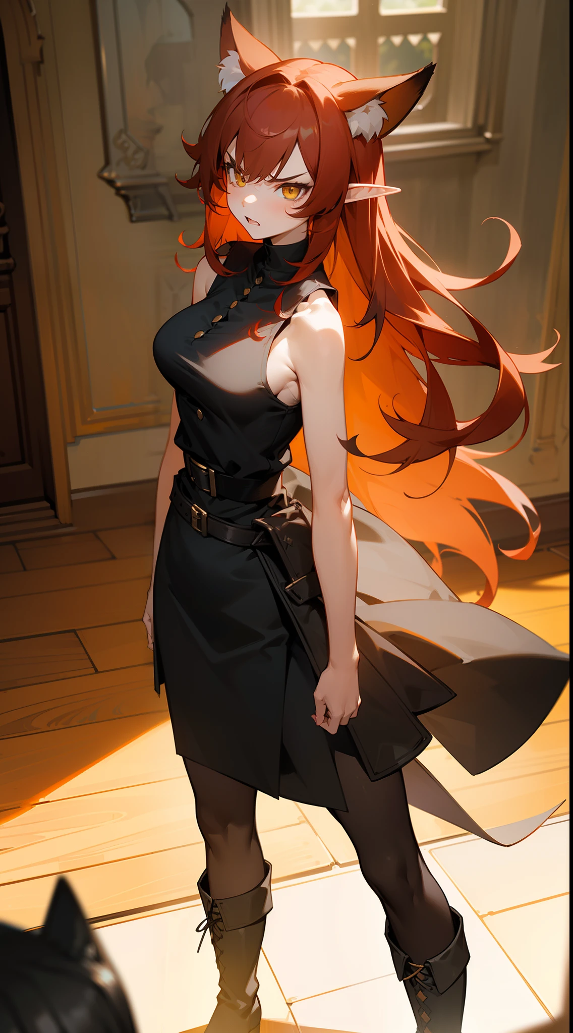 masterpiece, 美しい少女1 person, detailed, Swollen eyes, Highest quality, 超High resolution, (reality: 1.4), Original photo, 1 person, Cinema Lighting, (Laughter:0.6), Japanese, Asian Beauty, Korean, Proper, really beautiful, A little young face, Beautiful Skin,Orange Hair、 Thin and large, Black sweater、Cyberpunk Background, (超reality的な), (Awareness-raising), (High resolution), (8k), (非常にdetailedな), (The best Awareness-raisingns), (美しくdetailedな目), (超detailedな), (wallpaper), (detailedな顔), Looking at the audience, detailed, detailed face、Deep Shadow、Inconspicuous、Pure erotic face ace_v1、46 point diagonal bangs、Look straight ahead、Dress neatly、Iris、