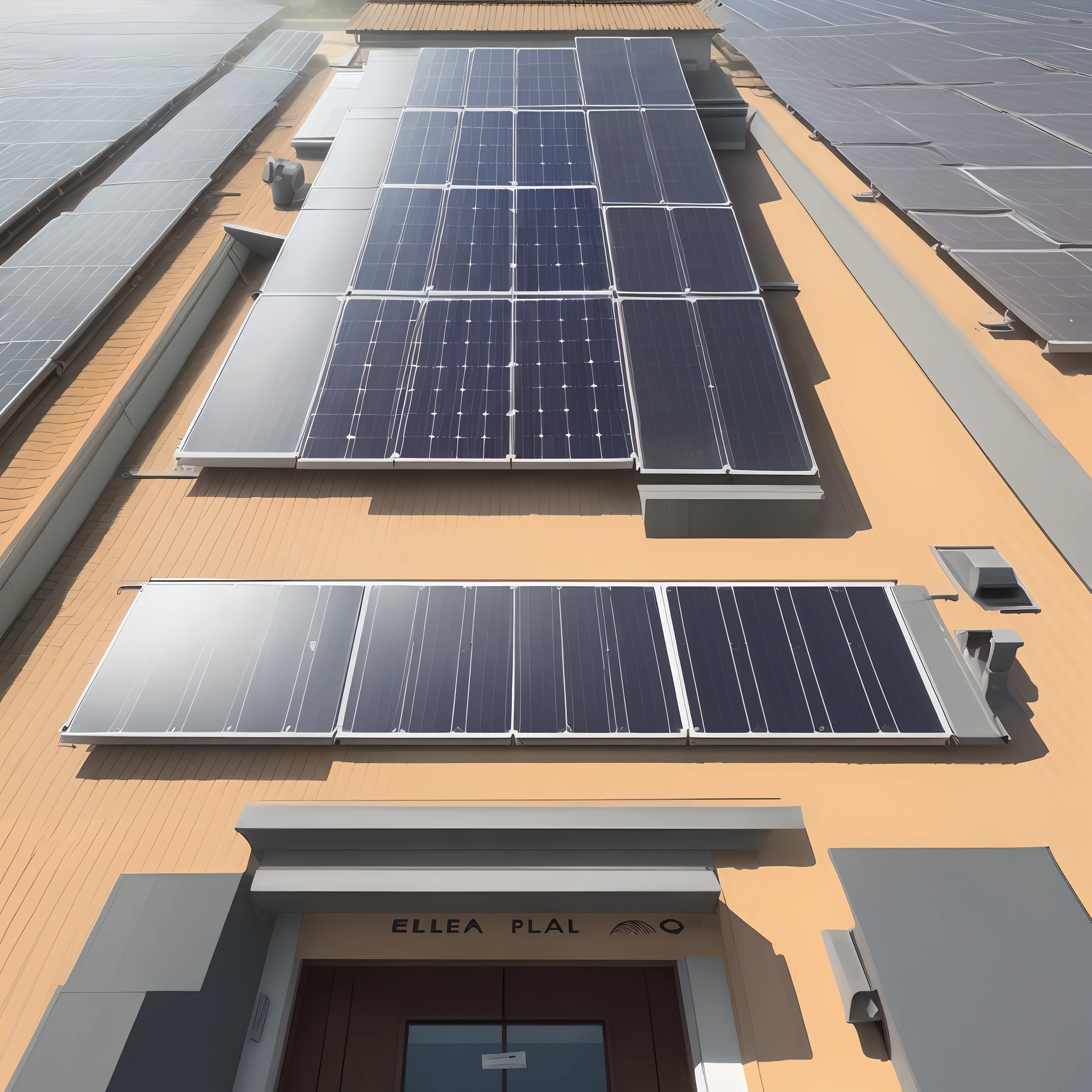 Make a logo of a solar panel company called "Eleva"