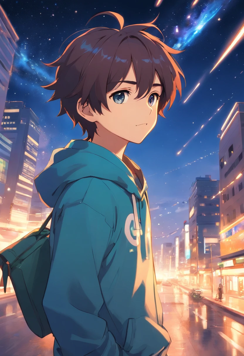 hero boy drawing, inspired by Boku no hero, star theme hero costume, the 2d fanart artstation, official fanart, anime style, adoptable character, stars