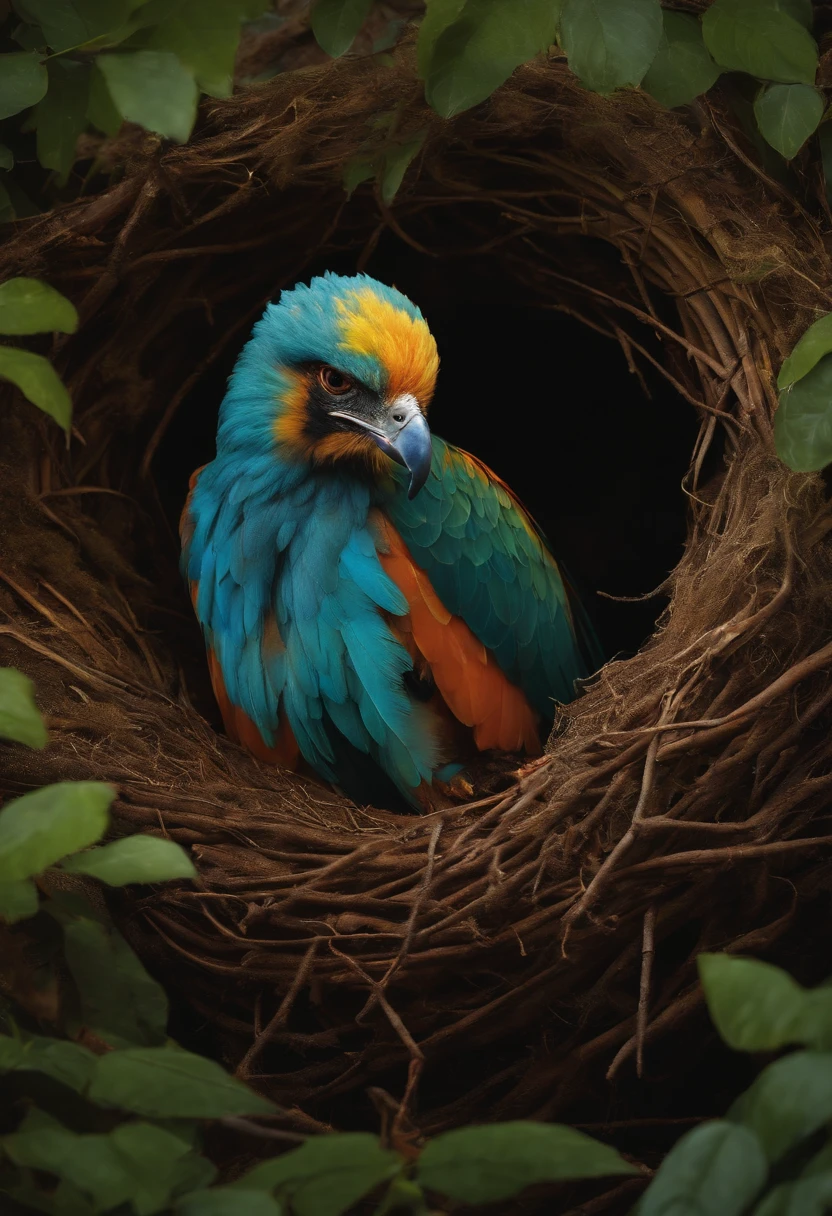 Harpy in her nest
