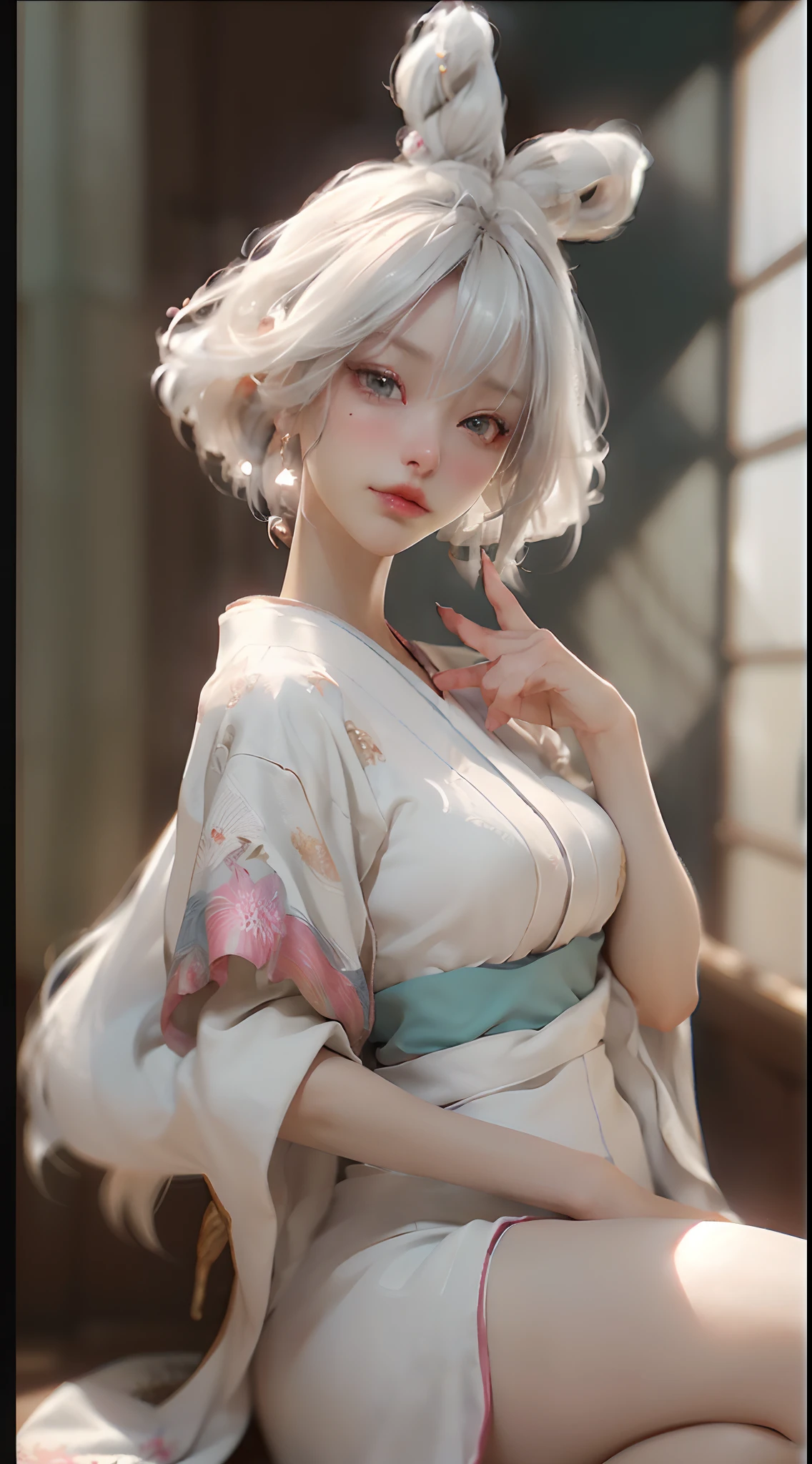 erotic, poking through top, nudistic, hentai, naked, camel toe, Photorealistic, high resolution, Artistic: Creativity, (mystical geisha:1.3), (arcane enchantments:1.2), (ethereal kimono:1.1), (enigmatic gaze), (intricate gestures:1.3), (incantations in the air:1.2), (celestial fan:1.3), (ancient scrolls), (spellbinding performance:1.2), (mysterious allure:1.1)., (Photorealistic), (Hyperrealistic), (Hyperdetailed), (analog style), (detailed skin), (matte skin), (soft lighting), (subsurface scattering), (realistic), (heavy shadow), (masterpiece), (best quality), (ultra realistic), (8k), (Intricate), (High Detail), (film photography), (shrp focus), (detailed skin texture), (elegant),Big breasts, full body, (Best Quality), ((Masterpiece), (Detail: 1.4), 3D, HDR (High Dynamic Range), Ray Tracing, NVIDIA RTX, Super-Resolution, Unreal 5, Subsurface Scattering, PBR Textures, Post-Processing, Anisotropic Filtering, Depth of Field, Maximum Sharpness and Clarity, Multi-layer Textures, Albedo and Highlight Maps, Surface Shading, Precise simulation of light-material interactions, perfect proportions, Octane Render, two-color light, large aperture, low ISO, white balance, rule of thirds, 8K RAW, white hair, eyelashes, black eyes
