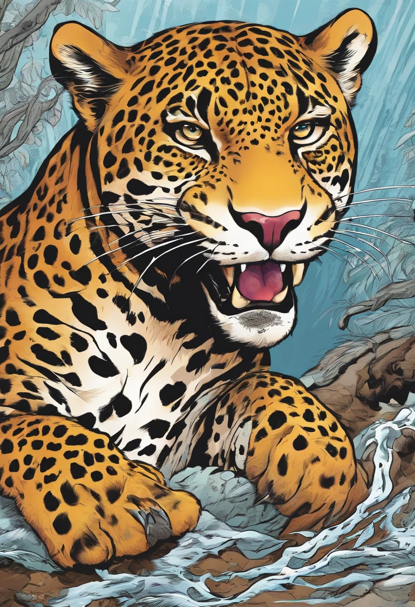 Jaguar looking to the side