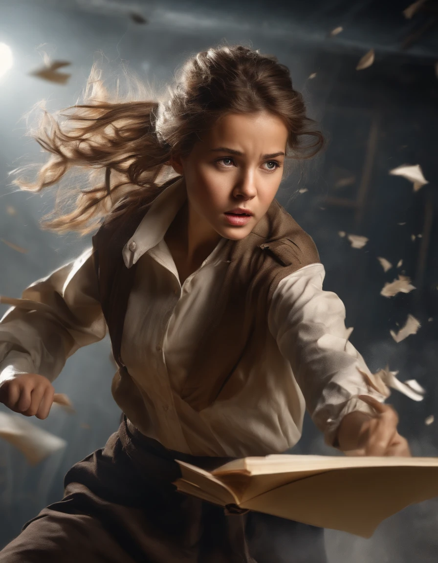 A girl in a school uniform fighting
pencil drawing, high-contrast, ink painting (portrait, sketch), intense lines, detailed highlights, vibrant colors, dynamic composition, dramatic lighting, realistic texture, strong emotions, intense action, aggressive gestures, energetic atmosphere, focused eyes, determined expression, scattered school supplies, torn book pages, messy hair, dripping sweat, blur effect, crumpled uniform, scratches on the face, adrenaline rush, fast-paced movement, chaotic background, shattered glass, broken school desks, flying papers, powerful punches, fierce kicks, explosive energy, martial arts influence, high-intensity conflict
(best quality,4k,8k,highres,masterpiece:1.2), ultra-detailed, (realistic,photorealistic,photo-realistic:1.37), HDR, studio lighting, extreme detail description, professional, vivid colors, sharp focus.