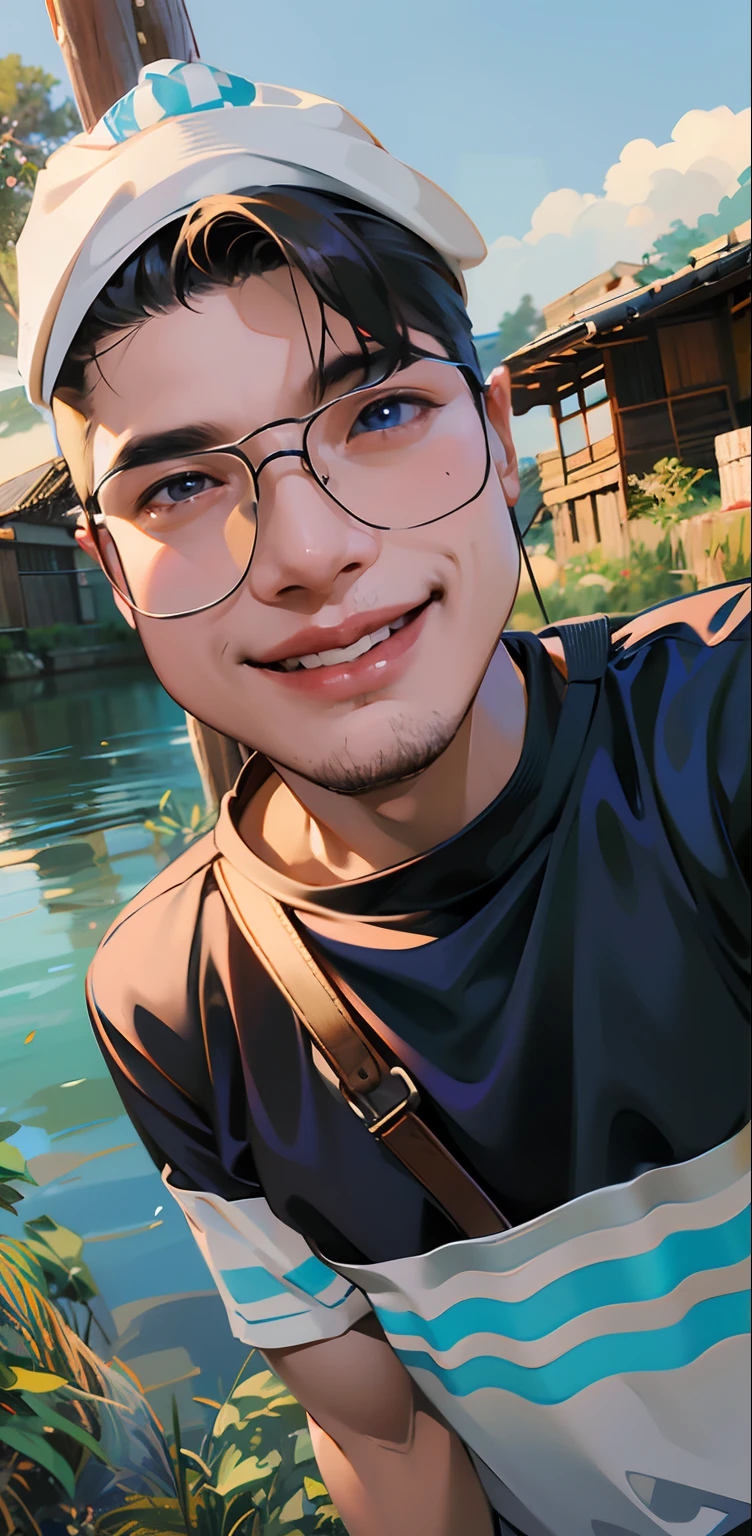 there is a man that is posing for a picture by the water, with accurate face, ayan nag, face picture, good looking face, assamese aesthetic, with kind face, very very low quality picture, young cute face, harsh good looking face, facebook profile picture, around 1 9 years old, with lovely look, beuatiful face