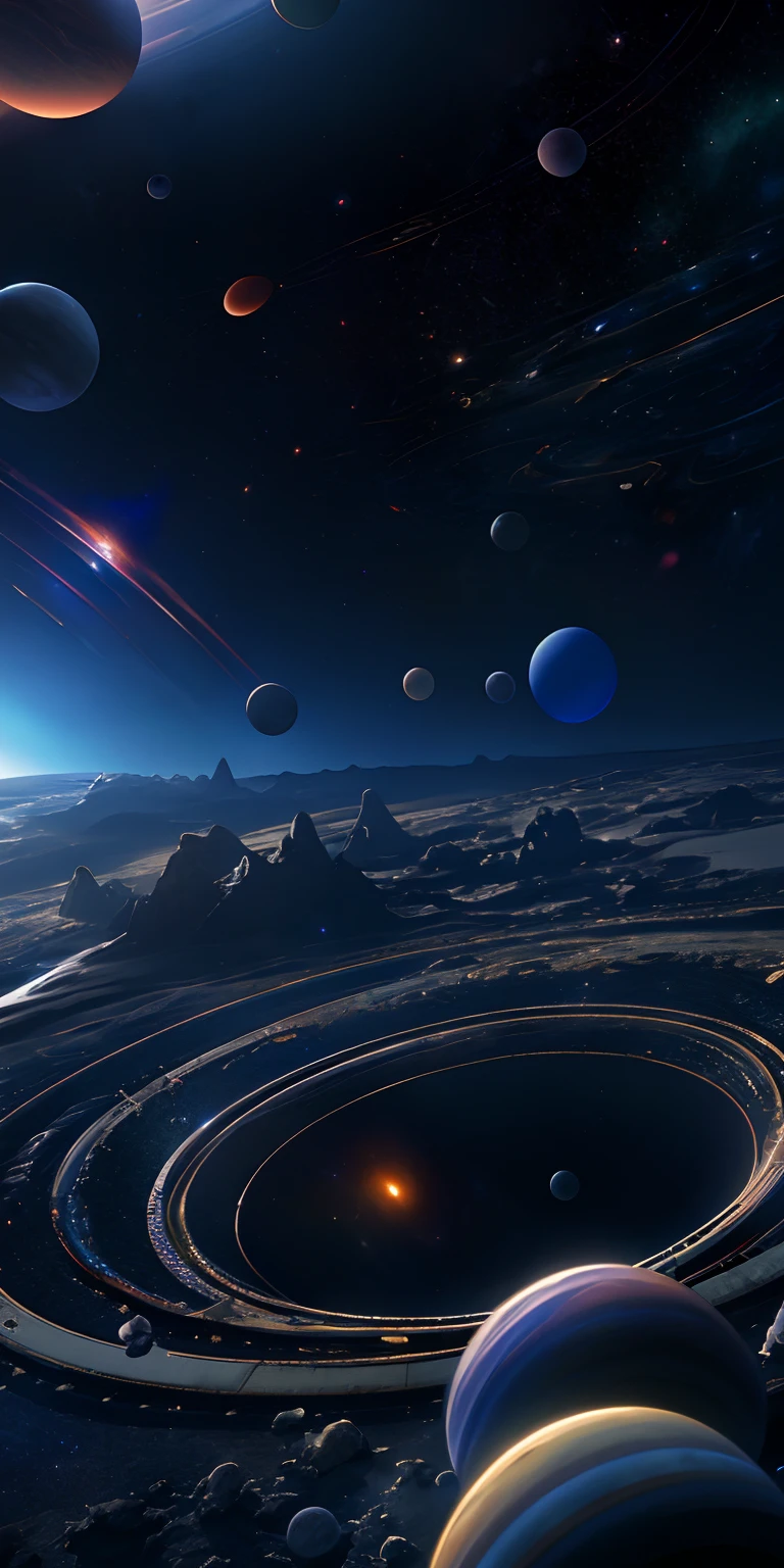 masterpiece, best quality, high quality, extremely detailed CG unity 8k wallpaper, Depth of Field, HDR,,Photorealistic,extremely detailed, Intricate, High Detail, universe, space, galaxy, stars, planets, astronomy, cosmos, celestial, nebula, black hole, solar system, cosmic rays, supernova, deep space, astronomical objects