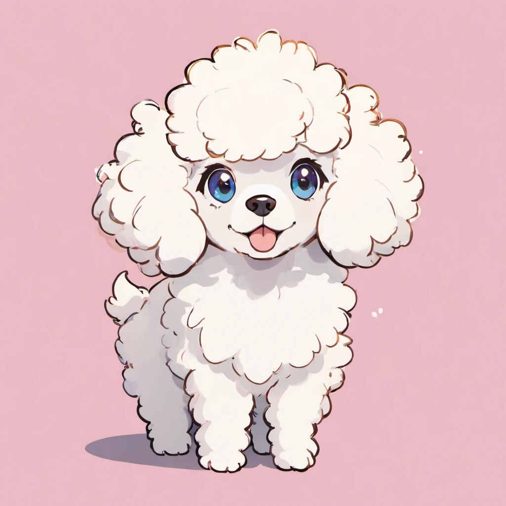 Research and Inspiration:
Begin by immersing yourself in Sowsow's Pokemon-inspired art style. Study the vibrant colors, whimsical shapes, and expressive eyes that characterize this style. Collect reference images of Miniture Poodles to understand their unique features and personalities.
Sketching:
Start with a pencil sketch that captures the playful and endearing characteristics of Miniture Poodles. Pay particular attention to their facial expressions, body proportions, and distinctive curly fur.
Inking:
Once you're satisfied with your sketch, use black ink or digital tools to create clean, bold outlines. Emphasize key details, as Sowsow's style often features thick, expressive lines.
Coloring:
Choose a vibrant and eye-catching color palette for your Miniture Poodle. Fill in the areas with flat colors, ensuring that each part of the poodle is well-defined and visually appealing.
Shading and Highlights:
Add shading to give your illustration depth and dimension, considering the direction of the light source. Use highlights sparingly to make certain areas, such as the eyes or nose, stand out and bring your artwork to life.
Background:
For the white background, create a clean and seamless backdrop that complements the colors of your Miniture Poodle. This will ensure versatility for use as a sticker or artwork.
Final Touches:
Review your illustration and make any necessary adjustments to enhance its overall appeal. Consider adding playful accessories or a charming expression to make your Miniture Poodle truly unique.
Detail and 4K Quality:
To achieve a masterpiece in 4K quality and intricate detail, work meticulously on every aspect of your illustration. Pay attention to the fine textures of the poodle's fur, the sparkle in its eyes, and the subtleties of its features. This level of detail will make your artwork visually stunning and a true masterpiece. The dog is Black coloured.