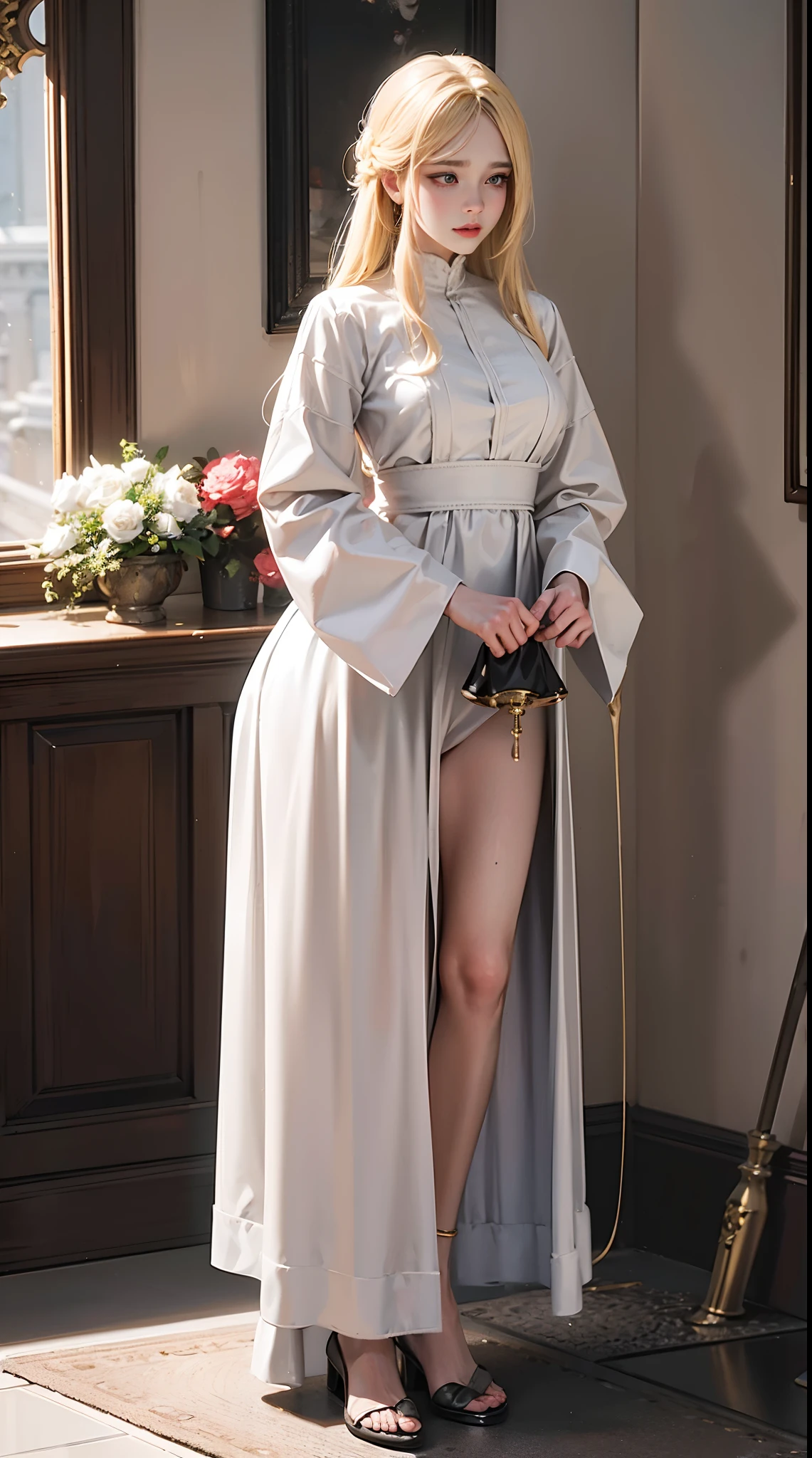 There was a subordinate in a white dress holding a music box, Guviz-style artwork, Guweiz in Pixiv ArtStation, Guweiz on ArtStation Pixiv, Guviz, Fantasy art style, guweiz masterpiece, Beautiful and spacious juicy toilet, Beautiful character painting, Detailed digital anime art, Blonde humanoid toilet,, Sky blue eyes, Pink lips,Nice black,Worship blacks,Sex slaves,negroid,Sex slaves,negroid, sperm,Covered in urine,Someone peed on her head,pissing,polution,urinary incontinence,Spray urine