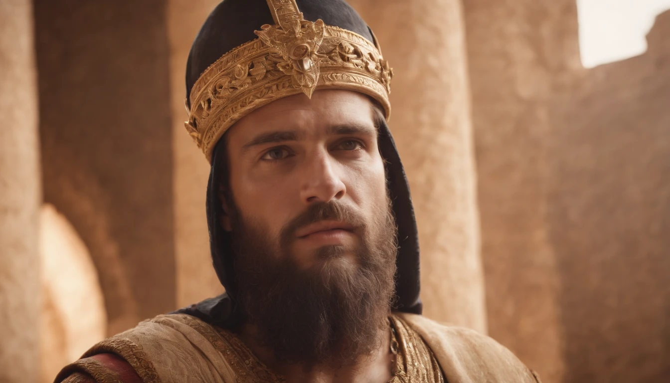 king solomon, son of king david, biblical character, ultrarealistic art