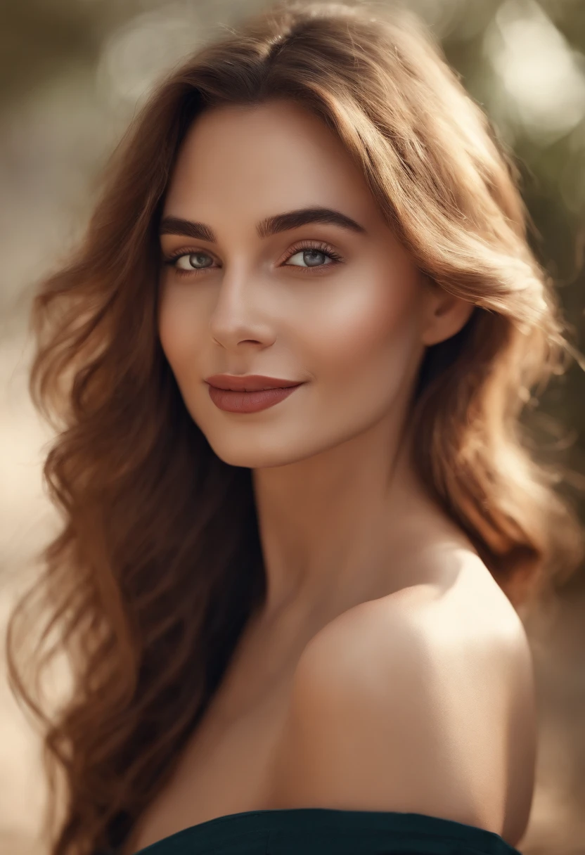 (Masterpiece, Best quality:1.2), (high resolucion, abstrait:1.1), Ultra Detail, 1fille, Pose mignonne, caraco, off-the-shoulder, lips parted, sourire, rougir
