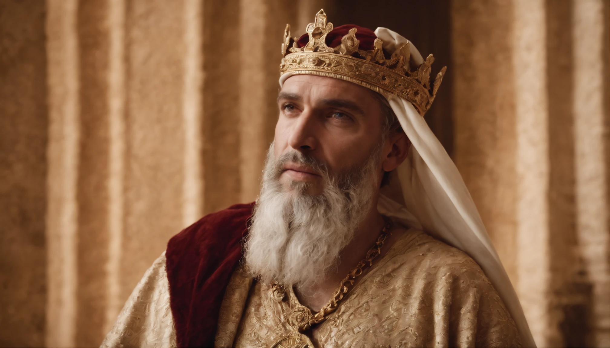 king solomon, son of king david, biblical character, ultrarealistic art