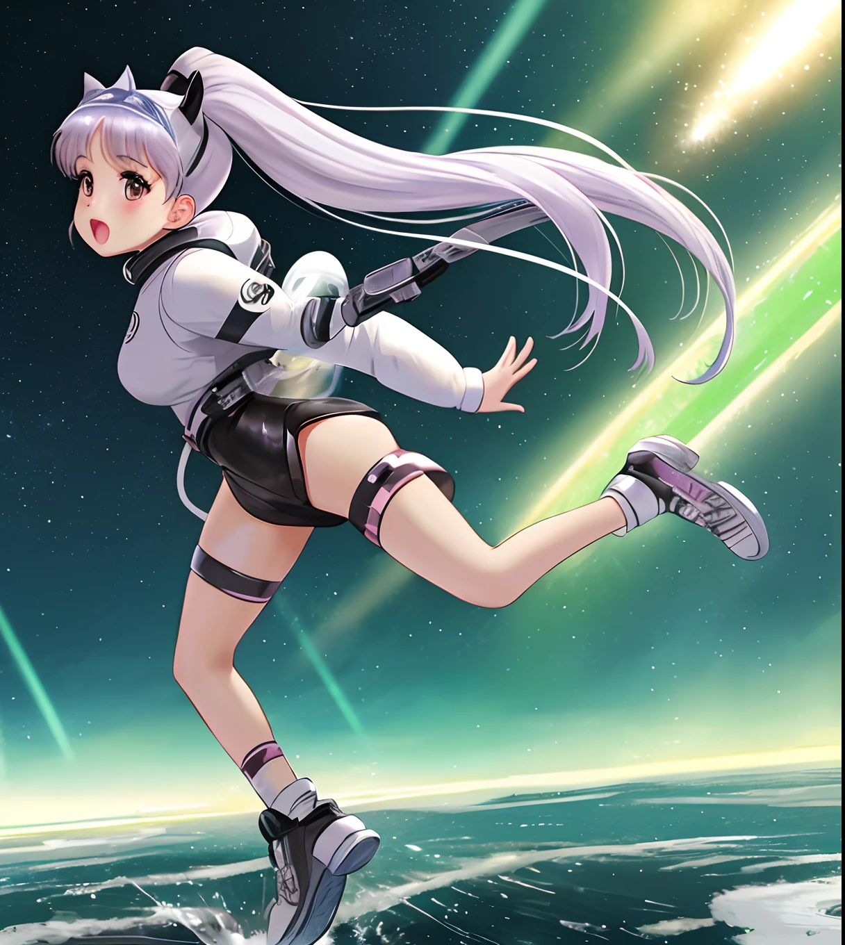 Ariana Grande running from Aliens realistically