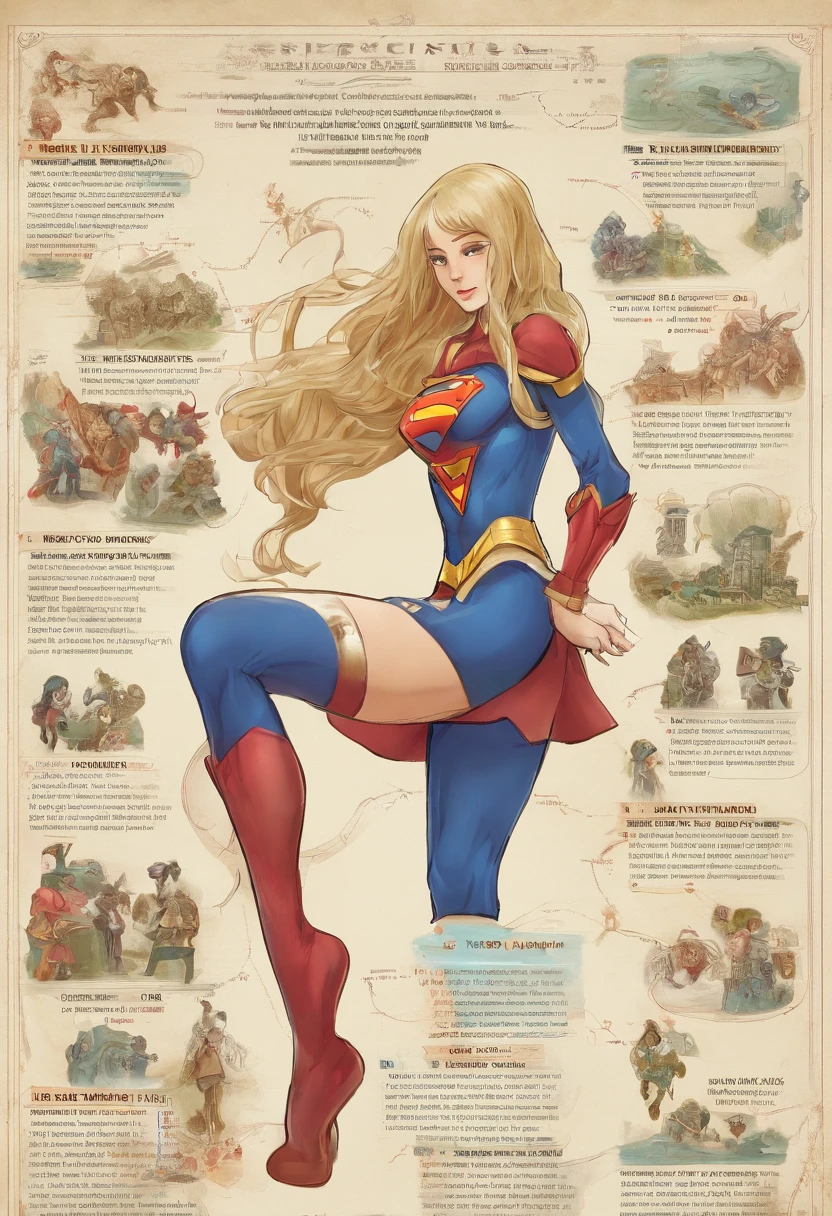 tightsuit,schoolgirls,Whole body diagram,Raised sexy,Supergirl,DC