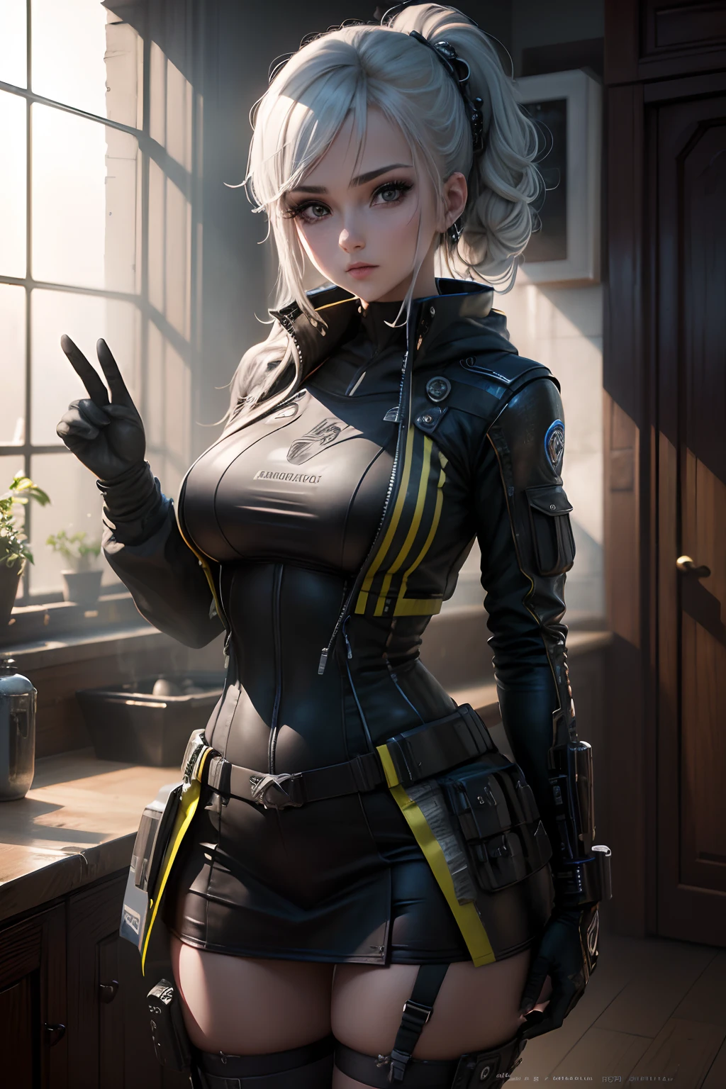 ((mejor calidad)), ((obra maestra)), (detallado: 1.4), ............3D, una imagen de una hermosa mujer ciberpunk con cabello grueso y voluminoso, light particules, Pure energy, caos, antitech, HDR (High Dymanic Range), Trazado de rayos ,NVIDIA RTX, Super-Resolution, Irreal 5, Subsurface dispersion, PBR texturizado, posprocesamiento, Anisotropic filtering, profundidad de campo, Maximum clarity and sharpness, Texturas multicapa, Albedo y mapas especulares, sombreado de superficie, Accurate simulation of light-material interaction,proporciones perfectas,octane representation,two tone lighting,apertura amplia,ISO bajo,balance de blancos,Regla de los tercios,RAW 8K