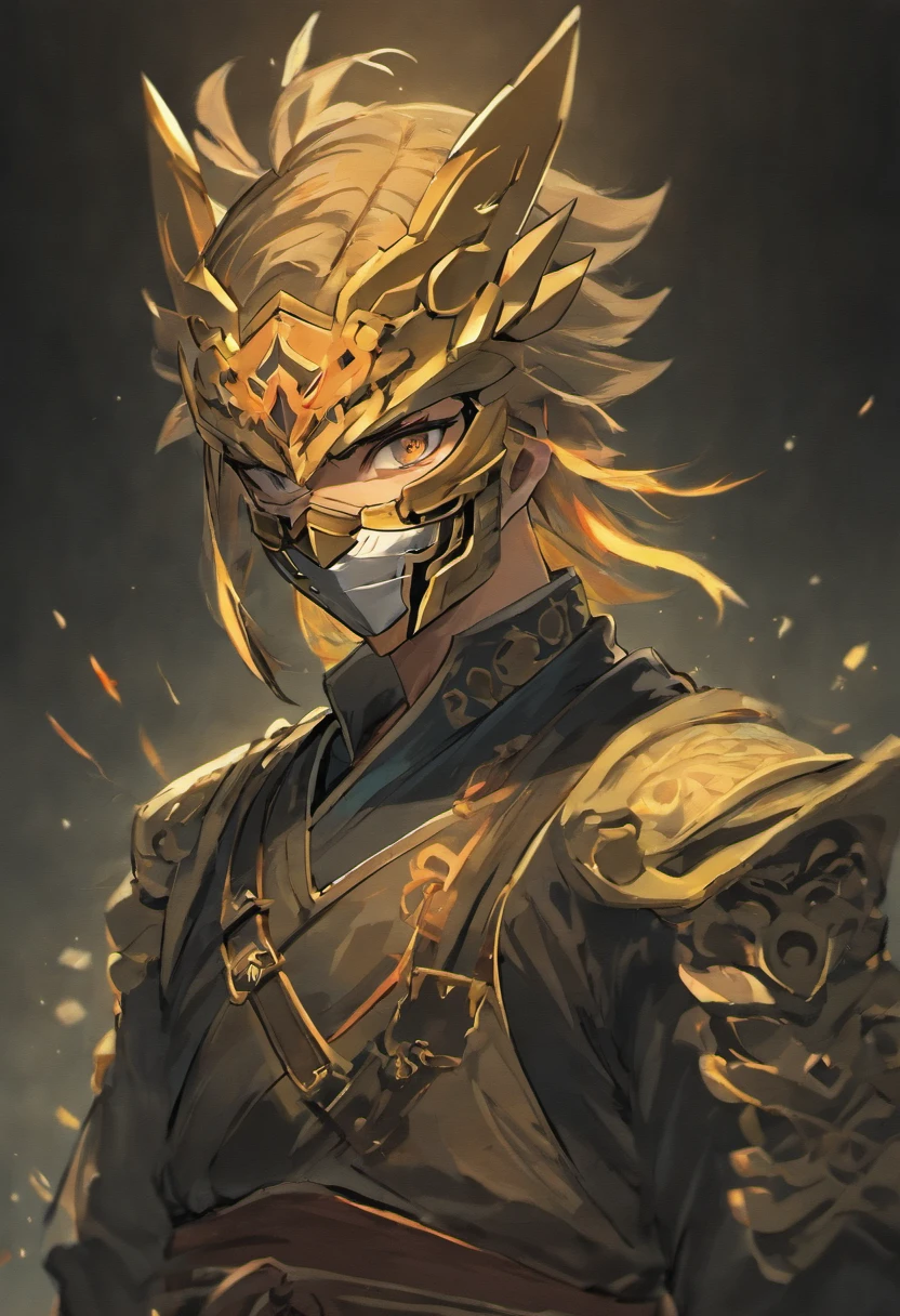 Male, warrior, ninja, mask wearing