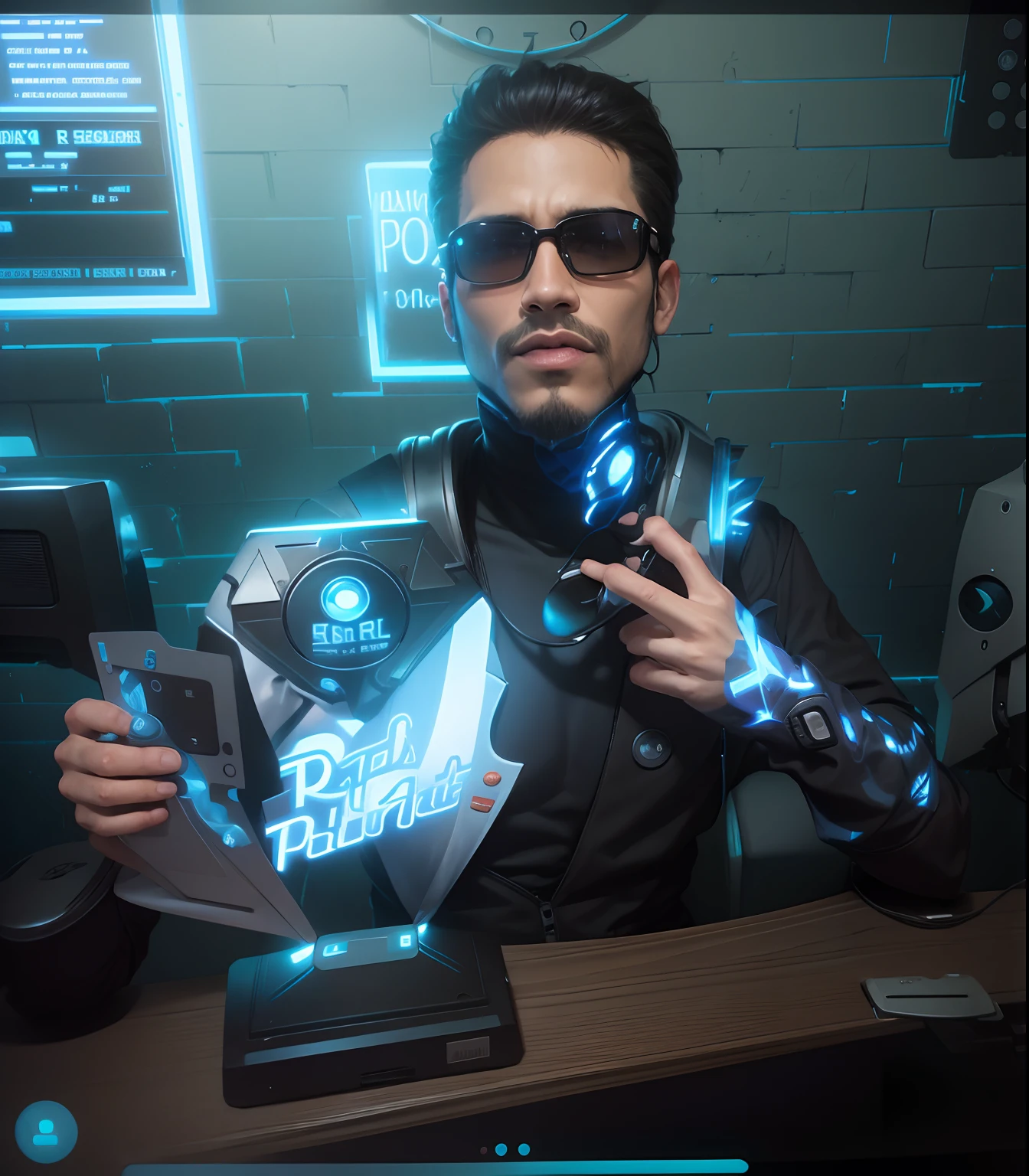 crie um avatar estilo anime futurista a partir de imagem