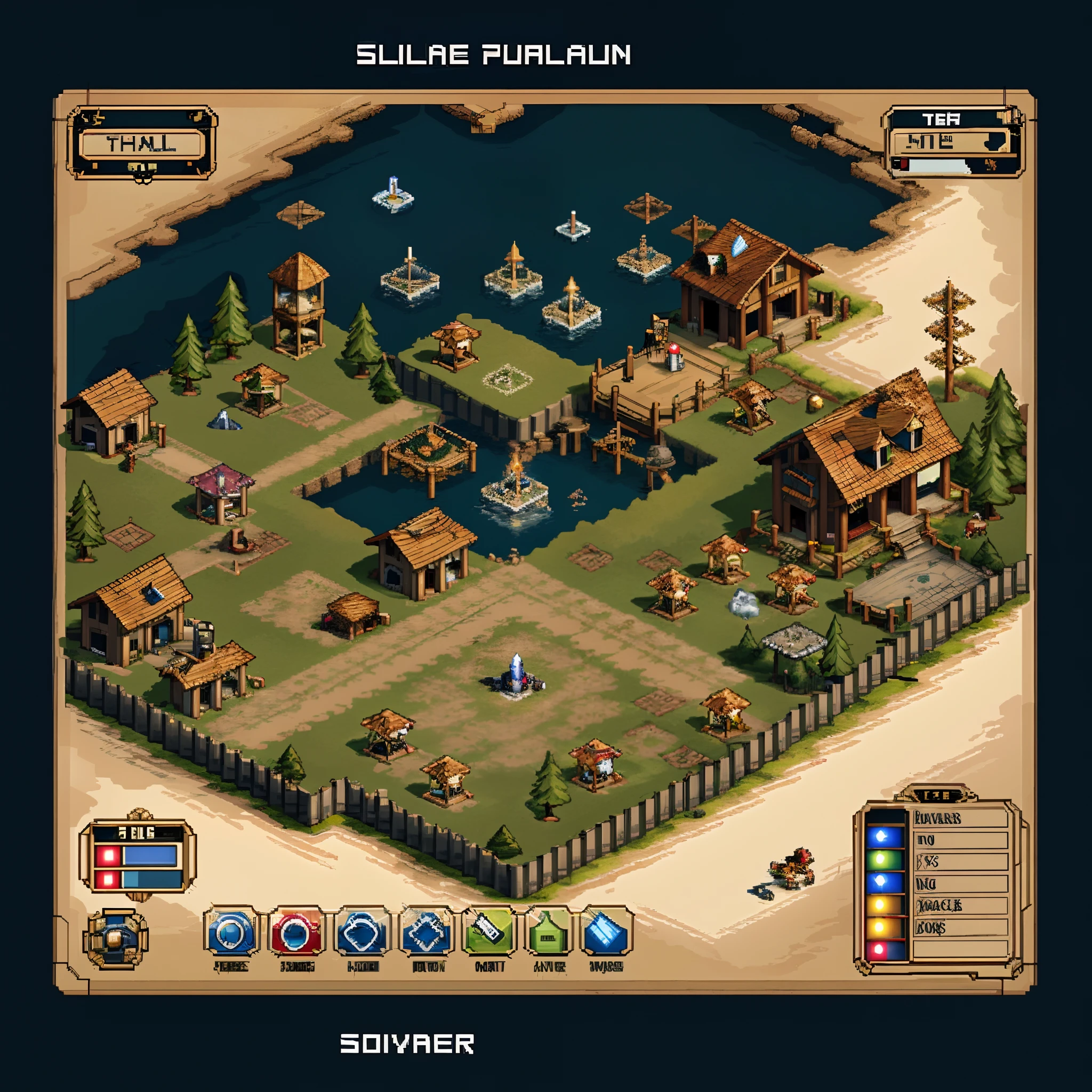 a lot of different items, pixel art, video game assets, Map chip set,