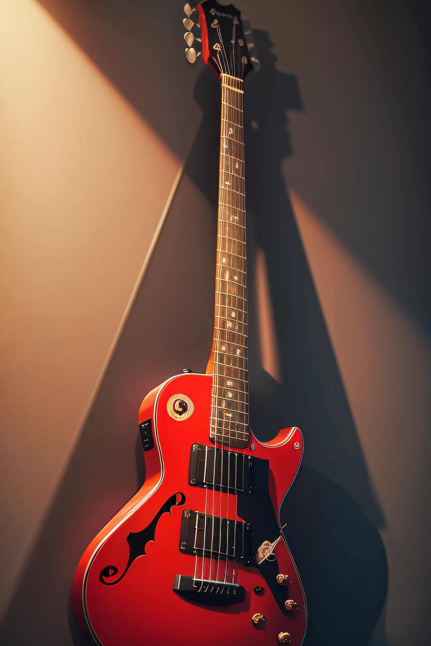 guitarra vermelha