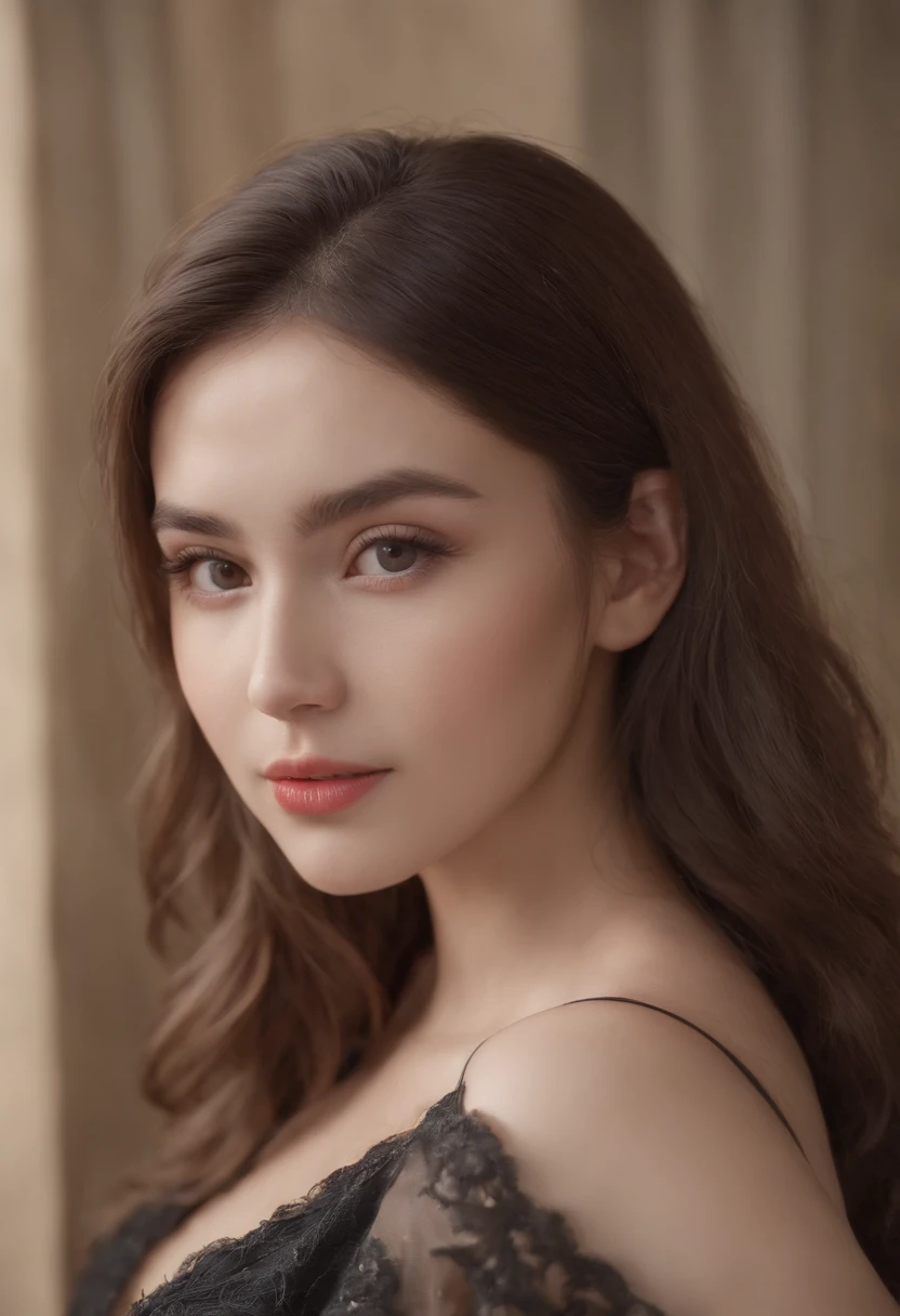 ((Calidad superior, 8k, Obra maestra: 1.3)), 1 mujer, Chica hermosa esbelta: 1.3, Colosal: 1.2, cabello largo negro, pose seductora, dormitorio, Cara ultra detallada, Labios altos y detallados, ojos detallados, 双眼皮, cuerpo completo, Grande, Ultra Real, 19 years old, hiperrealista, ropa interior de encaje, cuerpo completo