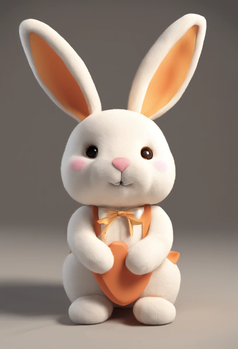 Plush toy rabbit,Cute stuffed toy bunny,bunny,Facing the lens,Plush material,adolable,Chubby toot,The details are reasonable and clear,