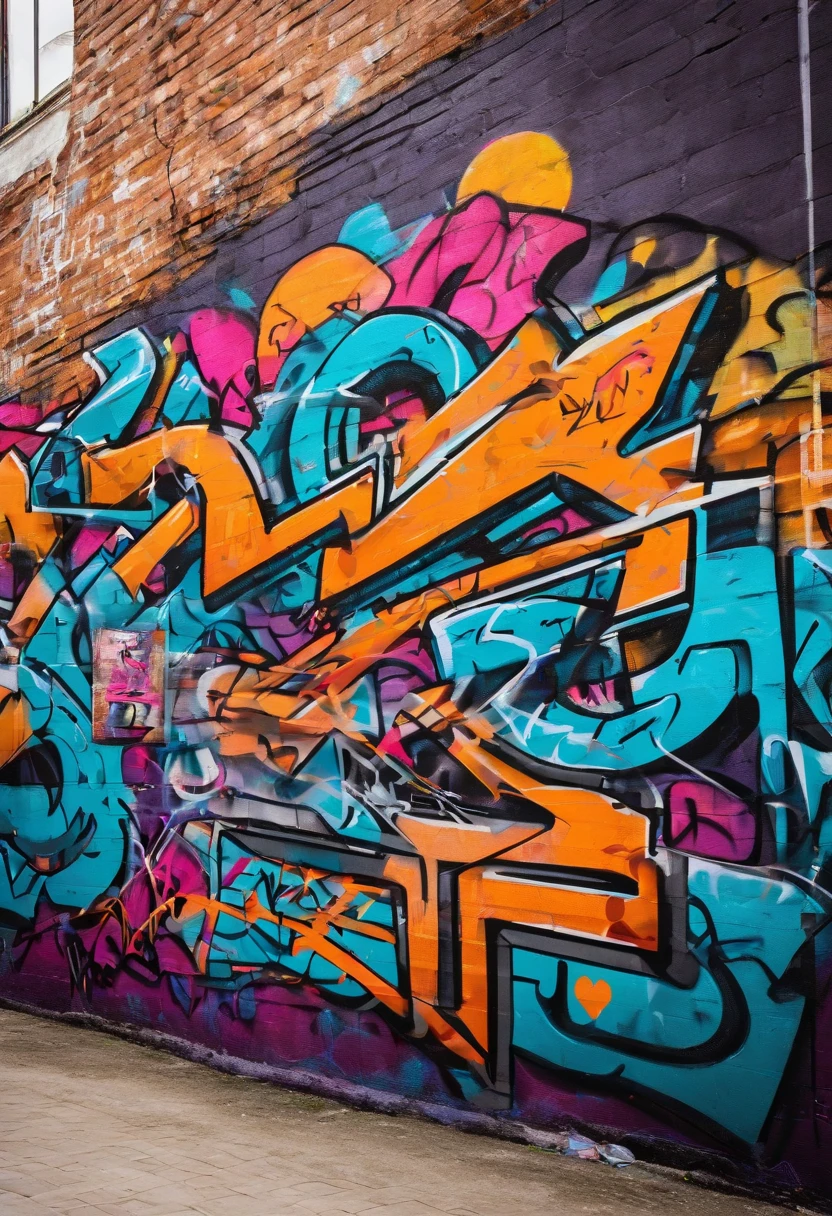 Prompt: Graffiti, The Monster, The whole picture, hight resolution、highly contrast、basketball、Basket Goal、Basketball court