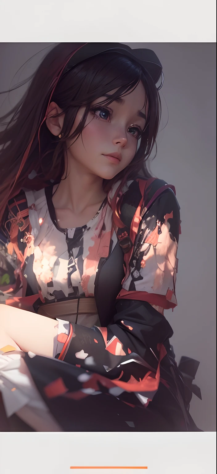 change background anime girl, realistic face, 8k, ultra realistic