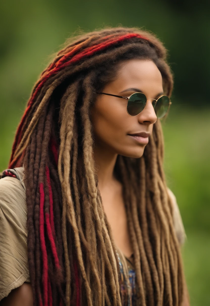 dreadlocks hippie seios grandes cintura fina