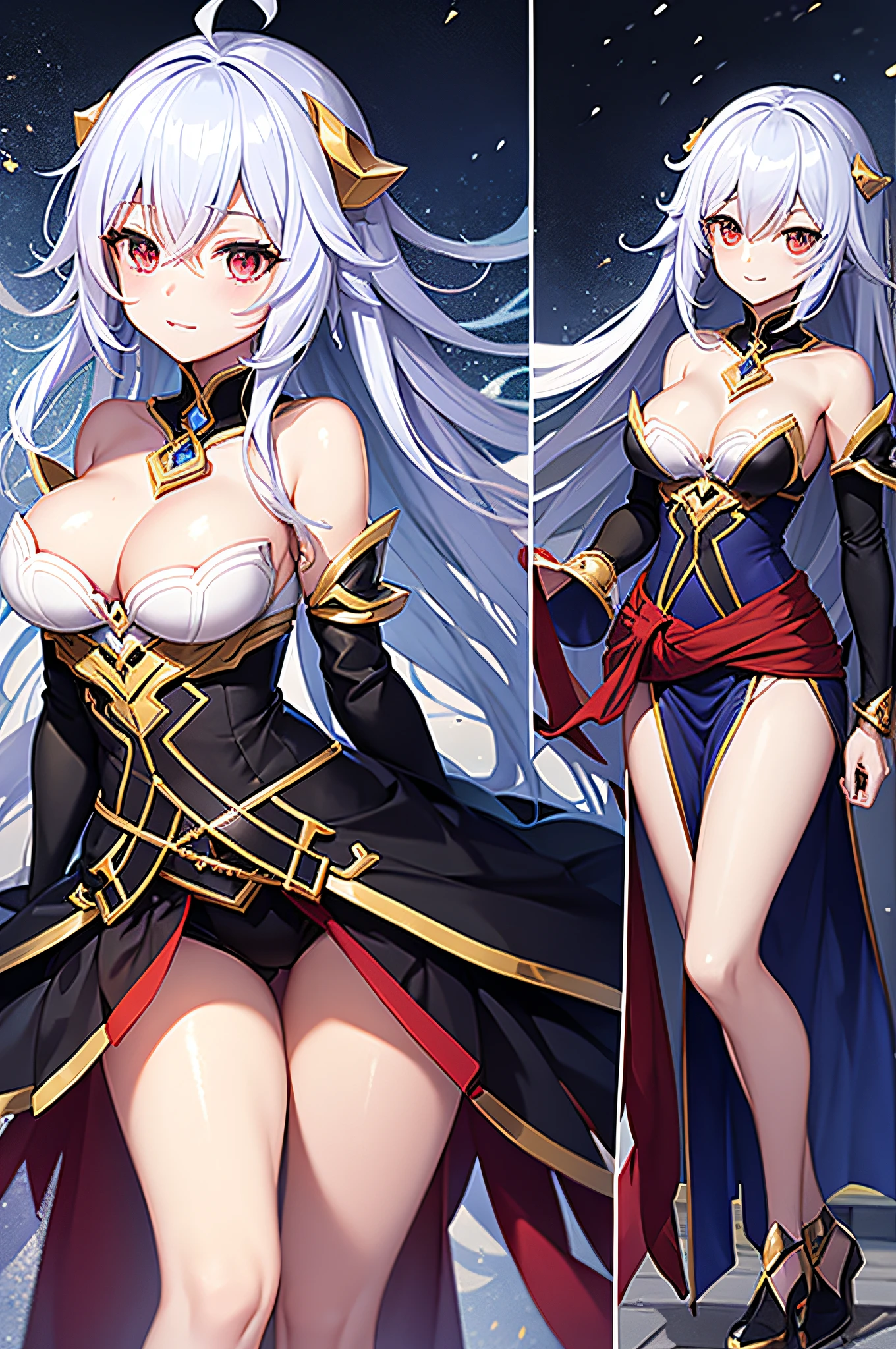 arme grand chase character dressed as a sorceress, anime style, featured character from the game