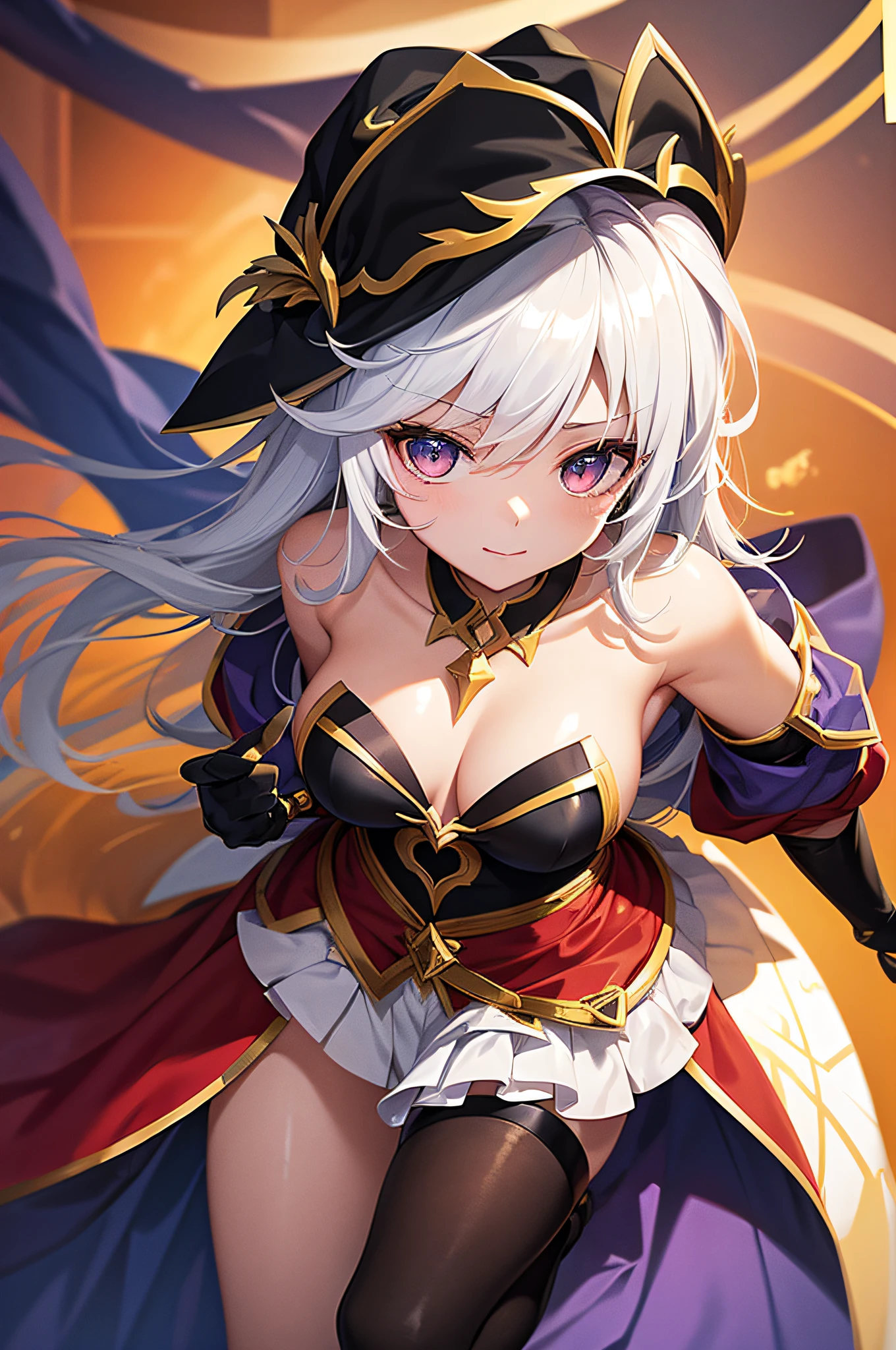arme grand chase character dressed as a sorceress, anime style, featured character from the game