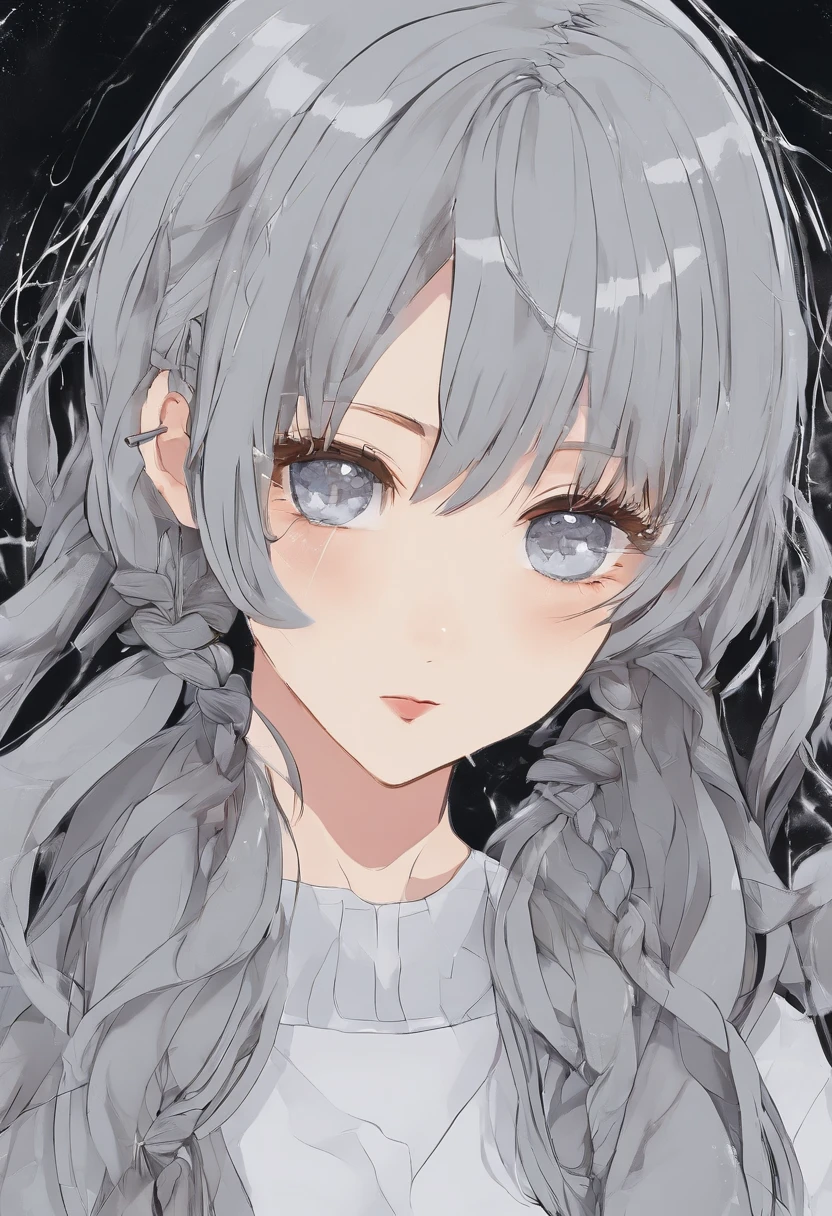 black hair, hair bobbles, wince, longeyelashes, solid circle eyes, fake animal ears, light smile, ear blush, fang, Surrealism, drop shadow, anaglyph, stereogram, tachi-e, pov, atmospheric perspective, 8k, super detail, ccurate, best quality