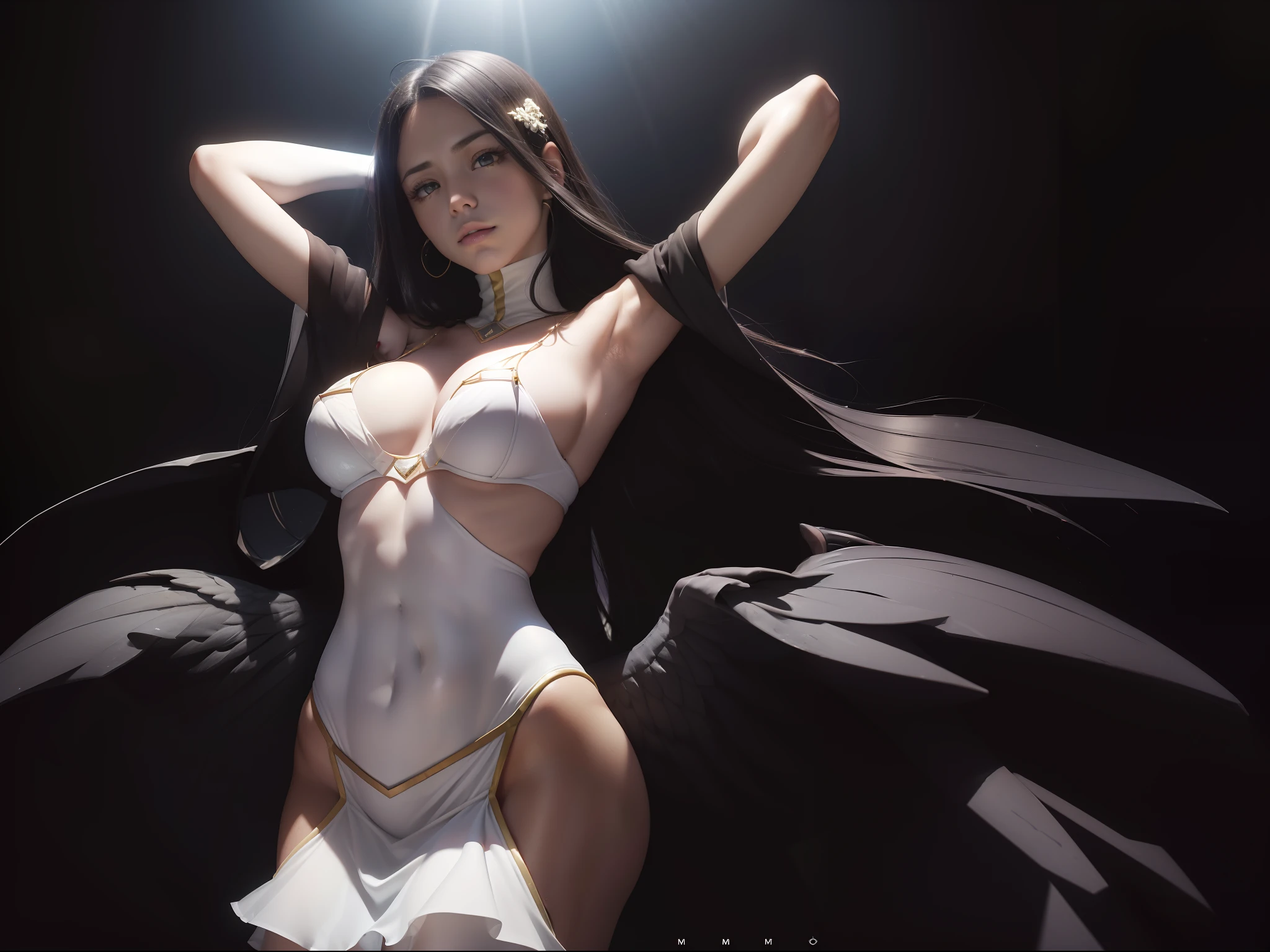 (((albedo)))8k,((overlord))(((Amazing tits)))caliente, hermosa,((Hornie)),(((viste un vestido blanco )))8k, hiperrealista todo como un motor irreal trazado de rayos render ((estilo humano hiperealista)),(((Empty dark background))). hiperrealista todo como un motor irreal trazado de rayos render estilo humano realista ,(((Empty dark background)))., Suavemente iluminado, Intimo exquisito detalle, foco nítido, intrincadamente detallado, rewarded photography, small-catchlight, bajo contraste, alta nitidez, facial-symmetry, profundidad de campo, cinematic background, Renderizado del motor irreal, Imagen central, dream-like, Suavemente iluminado, intimo, imagen de cuerpo completo ,cuerpo completo,((tetona)),((piernas torneadas)) perfect ass ecchi, hdri