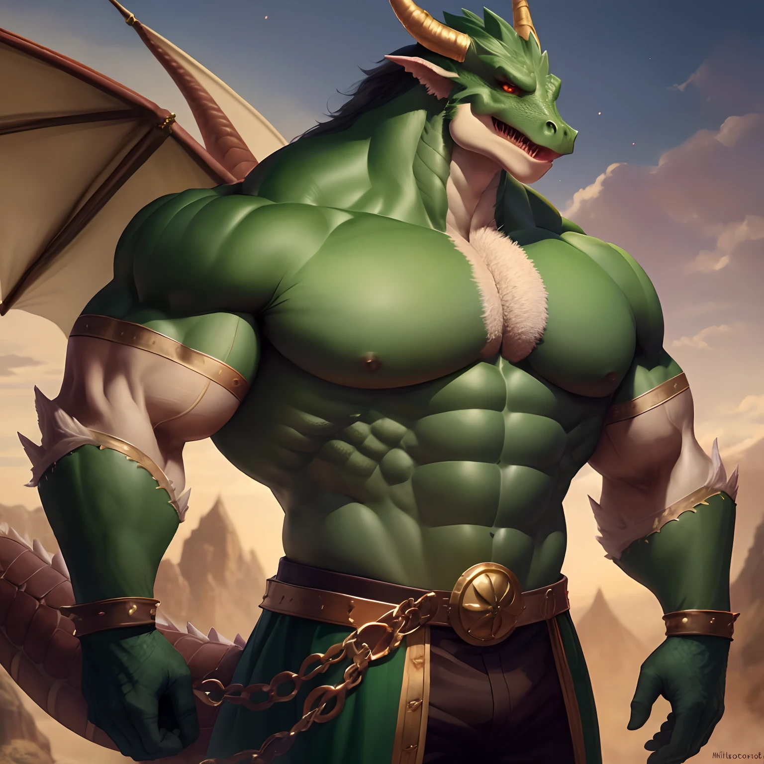 (ByZEphyrus)by chunie,chunie art style,furry,solo,dark black-green, detailed green body lines skin dragon,Yellow eyes,Muscular,Nude body,Wear jewelry,black background, huge thick penis very excited, large voluminous testicle, pre-cum, black background image,dyed smiley face,Attractive sight,(maximum detail,Backlit,4K)