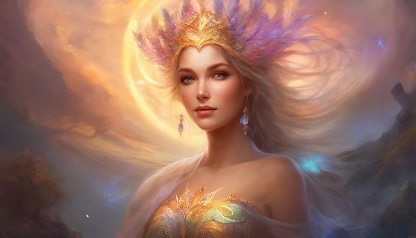 An attractive young woman, seins nus