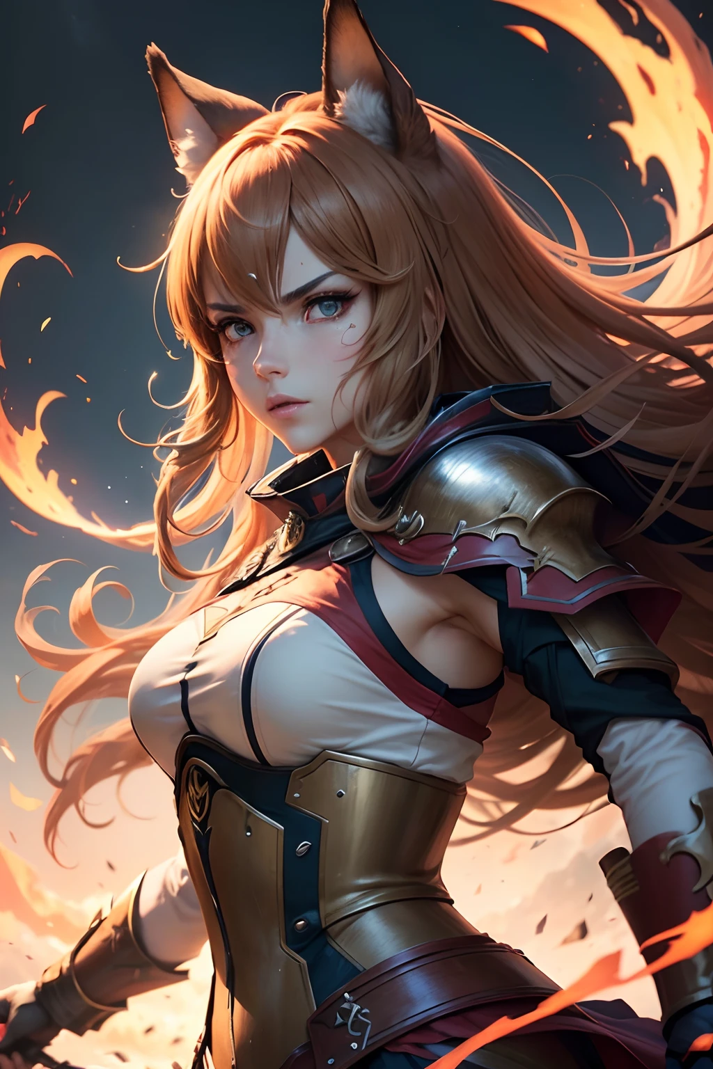 A close-up of a woman with a sword and dragon on her shoulder, 2. 5 d CGI Anime Fantasy Artwork, Portrait Chevaliers du Zodiaque Fille, Detailed digital anime art, cushart krenz key art feminine, Extremely detailed artgerm, karol bak uhd, Artgerm sur ArtStation pixiv, Epic Fantasy Art Style HD